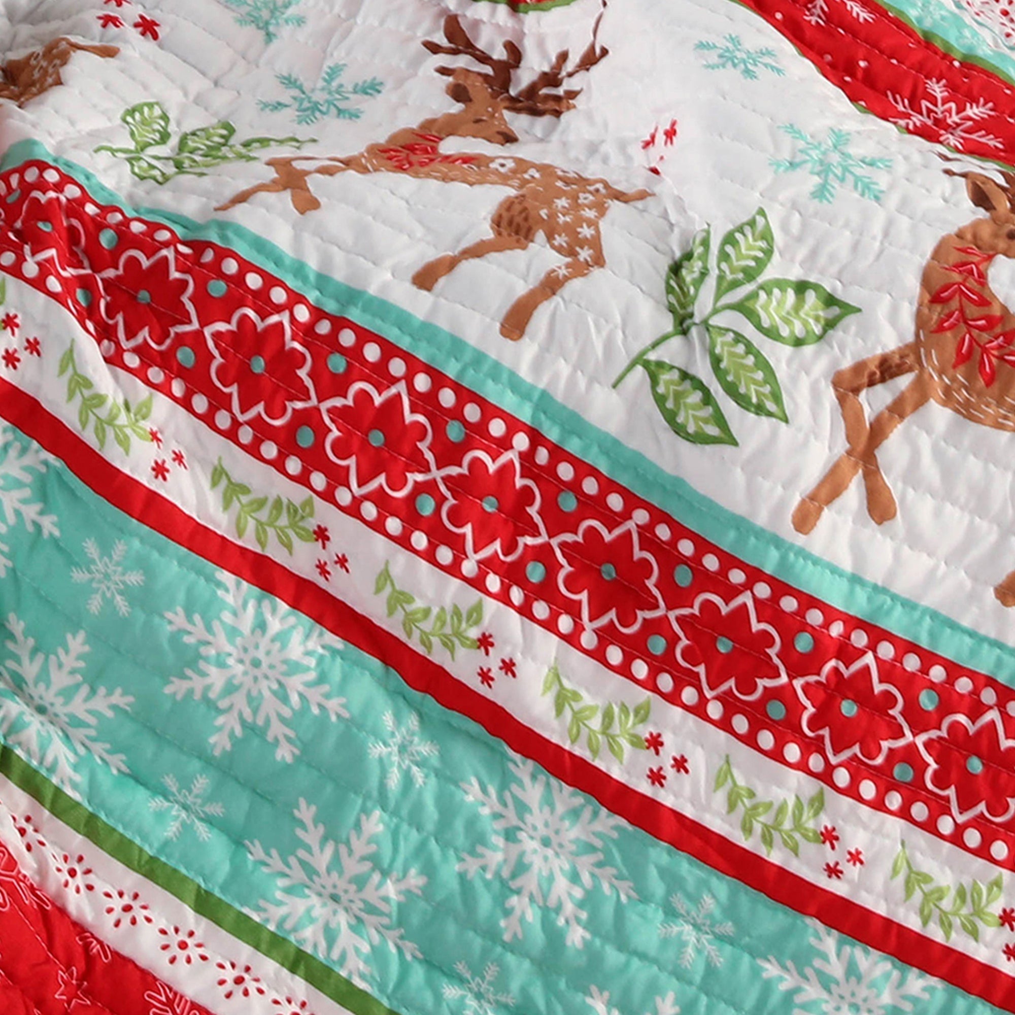 Let It Snow Quilted Throw