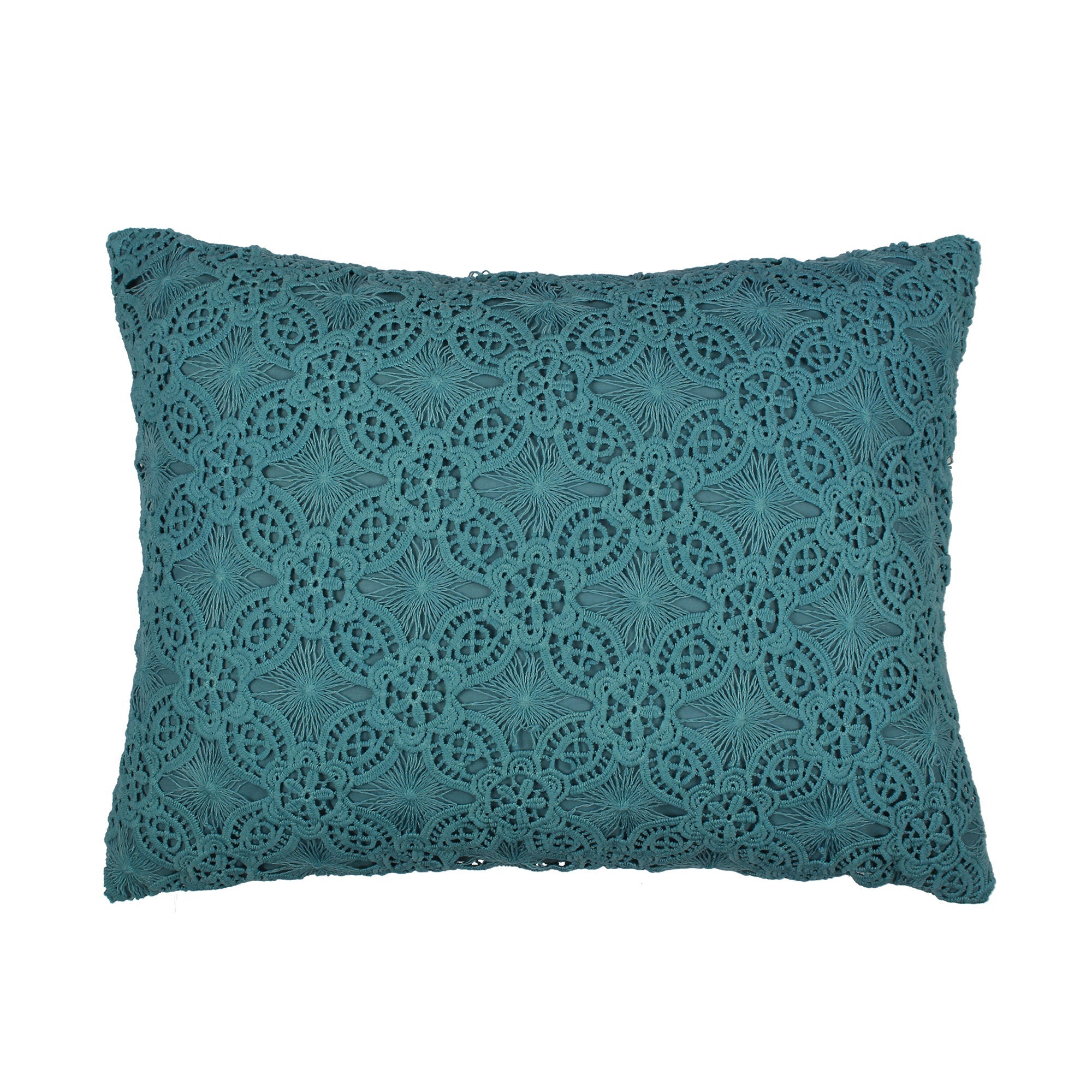 Nanette Lace Overlay Pillow