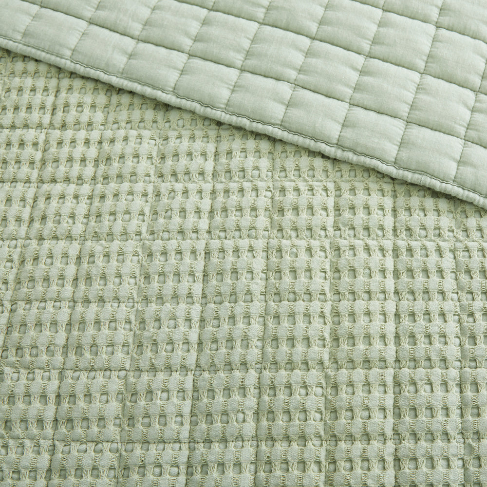 Levtex Home Mills Grey Quilted Throw Cotton Levtex Home