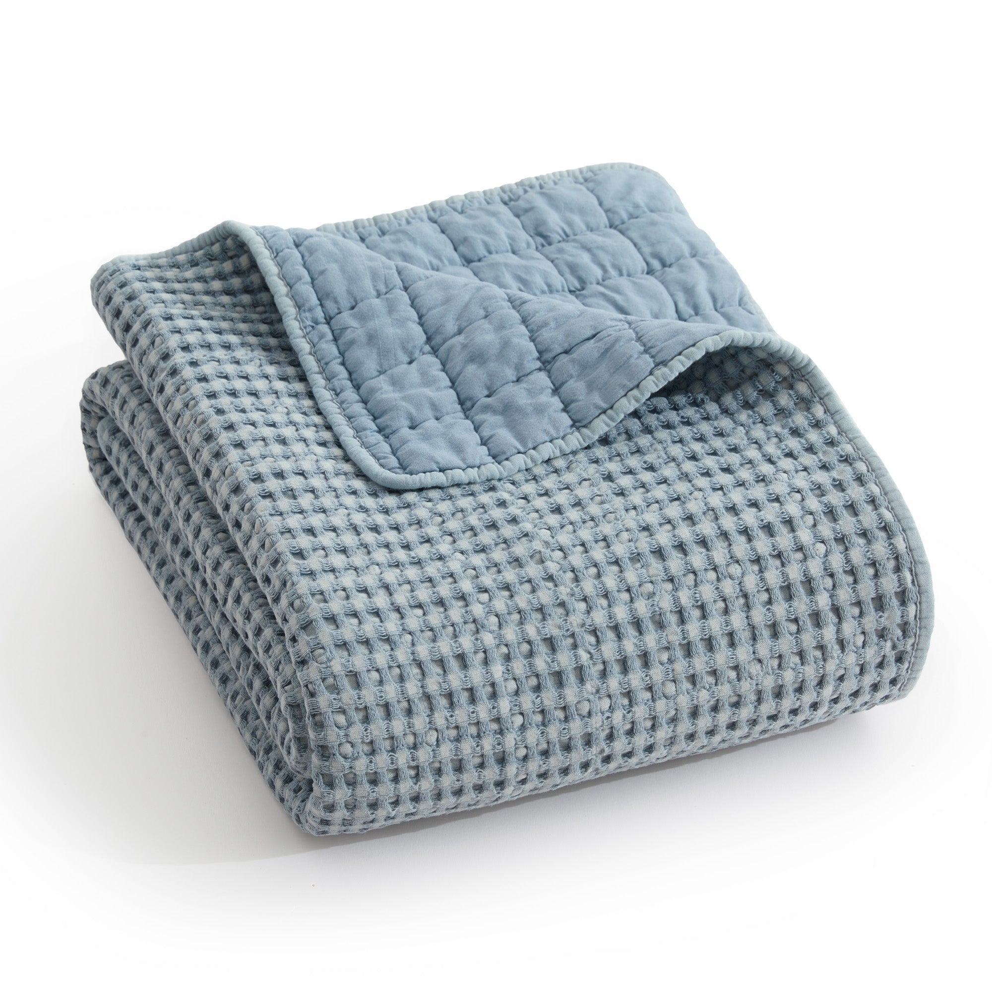 Levtex Home Mills Grey Quilted Throw Cotton Levtex Home