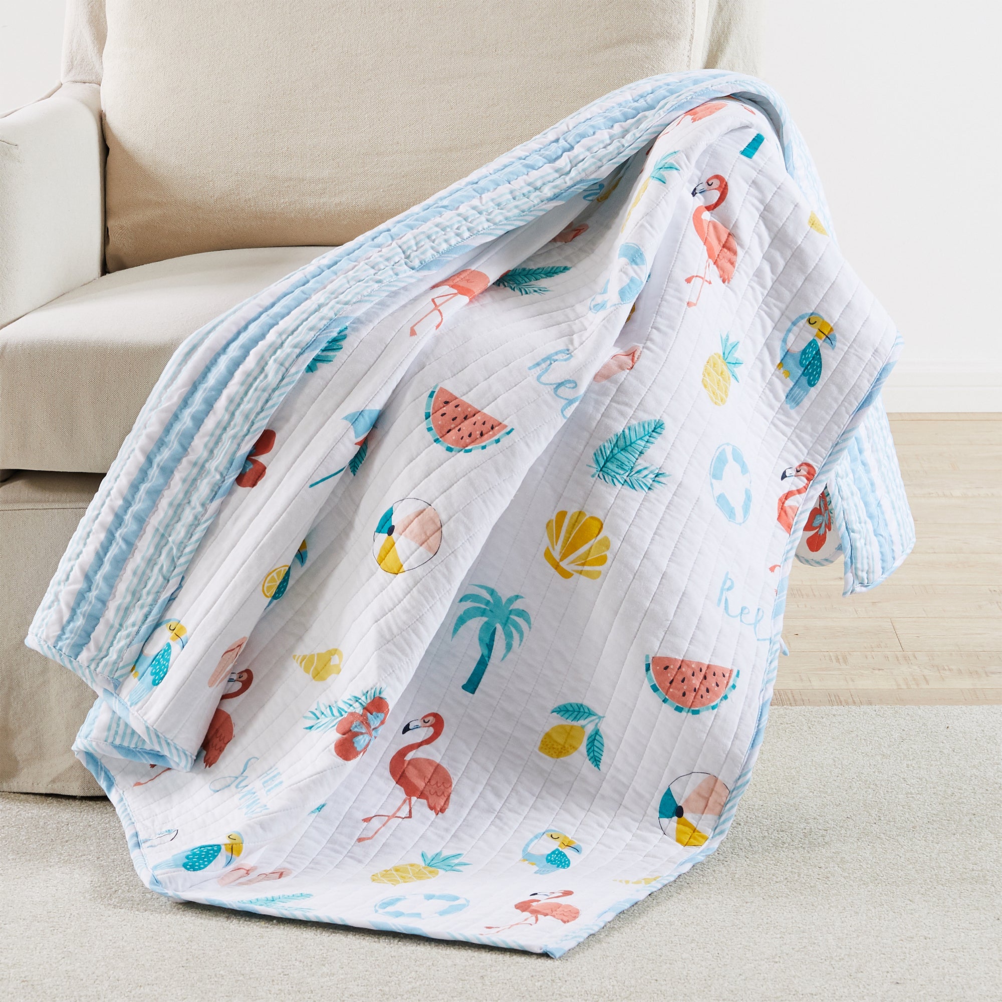 Summertime Quilted Throw