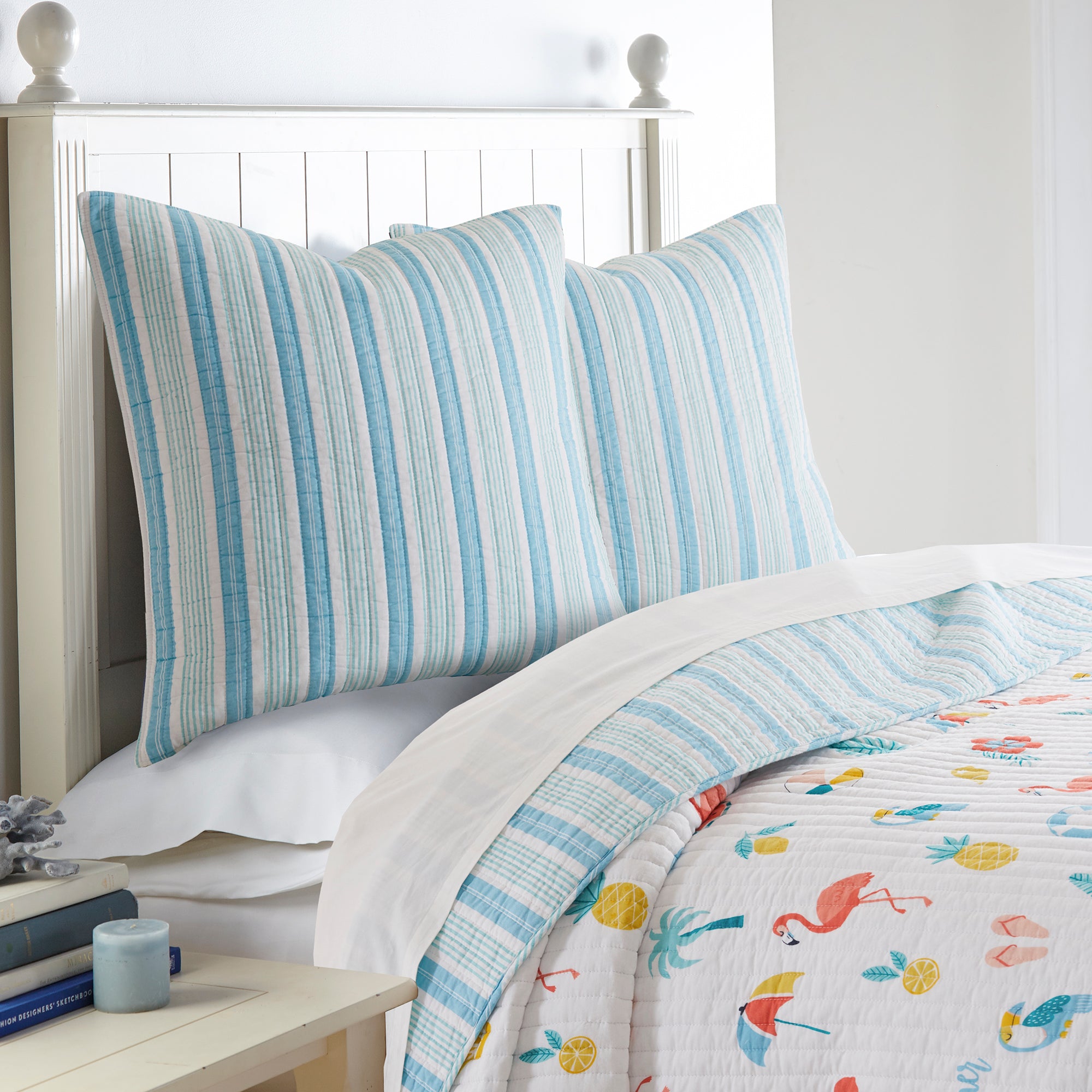 Sham Set Levtex Home Summertime Euro Sham Set of 2 - Cotton | Levtex Home