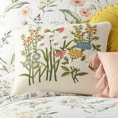 Levtex Home Viviana Cream Flower Pillow