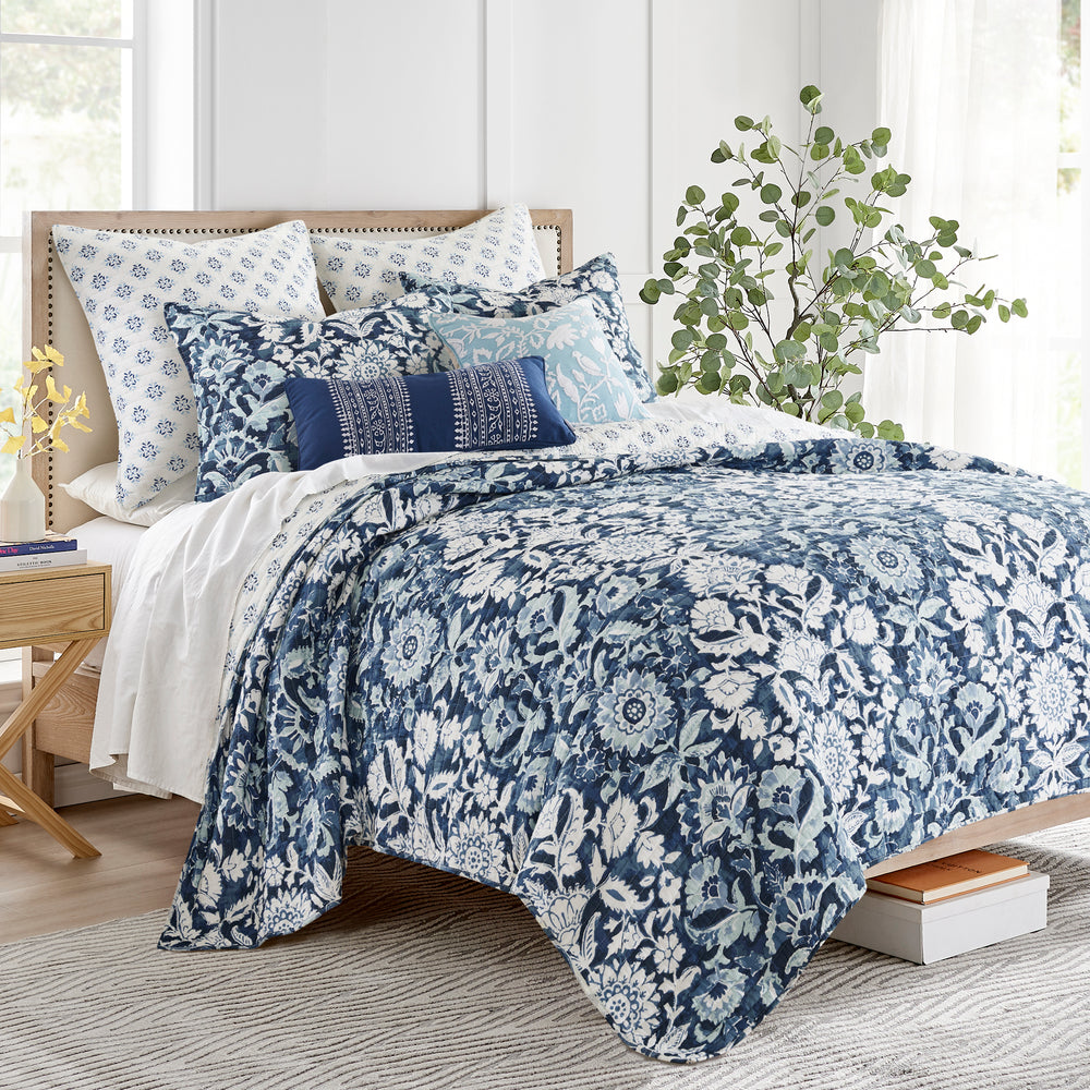 Levtex Home Laure Indigo Quilt Set Cotton Levtex Home