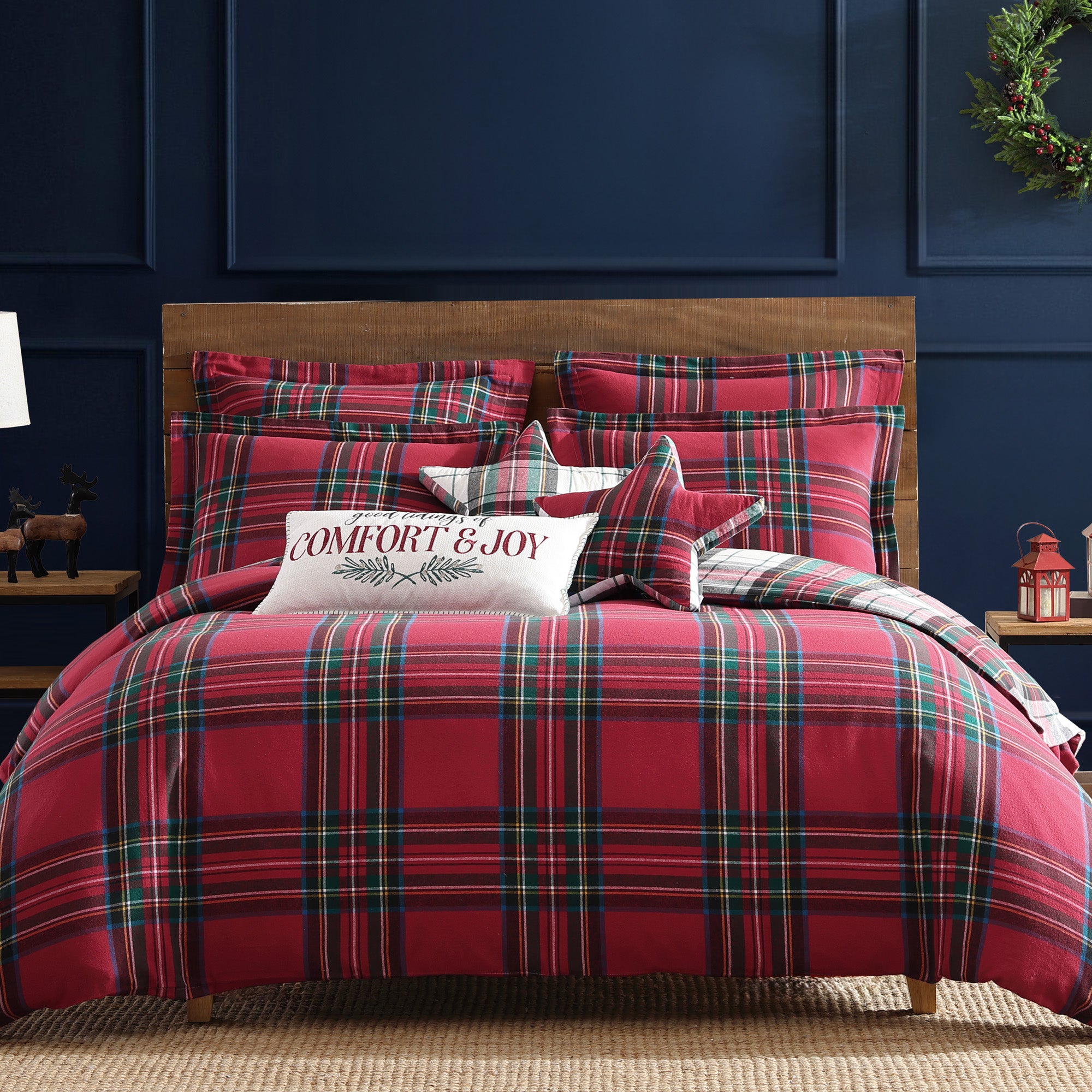 Spencer Plaid Comfort & Joy Pillow