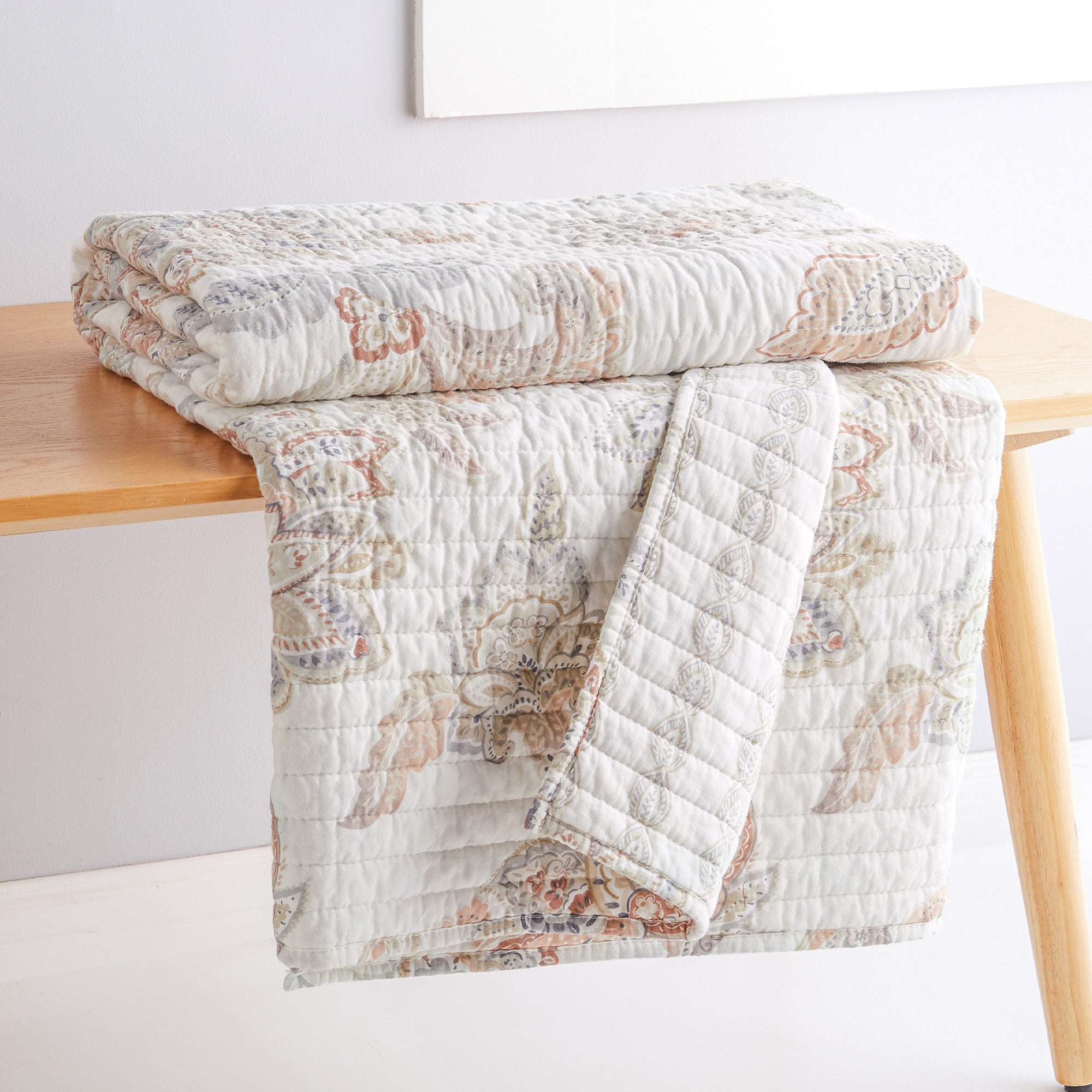 Selesta Blush Quilted Throw