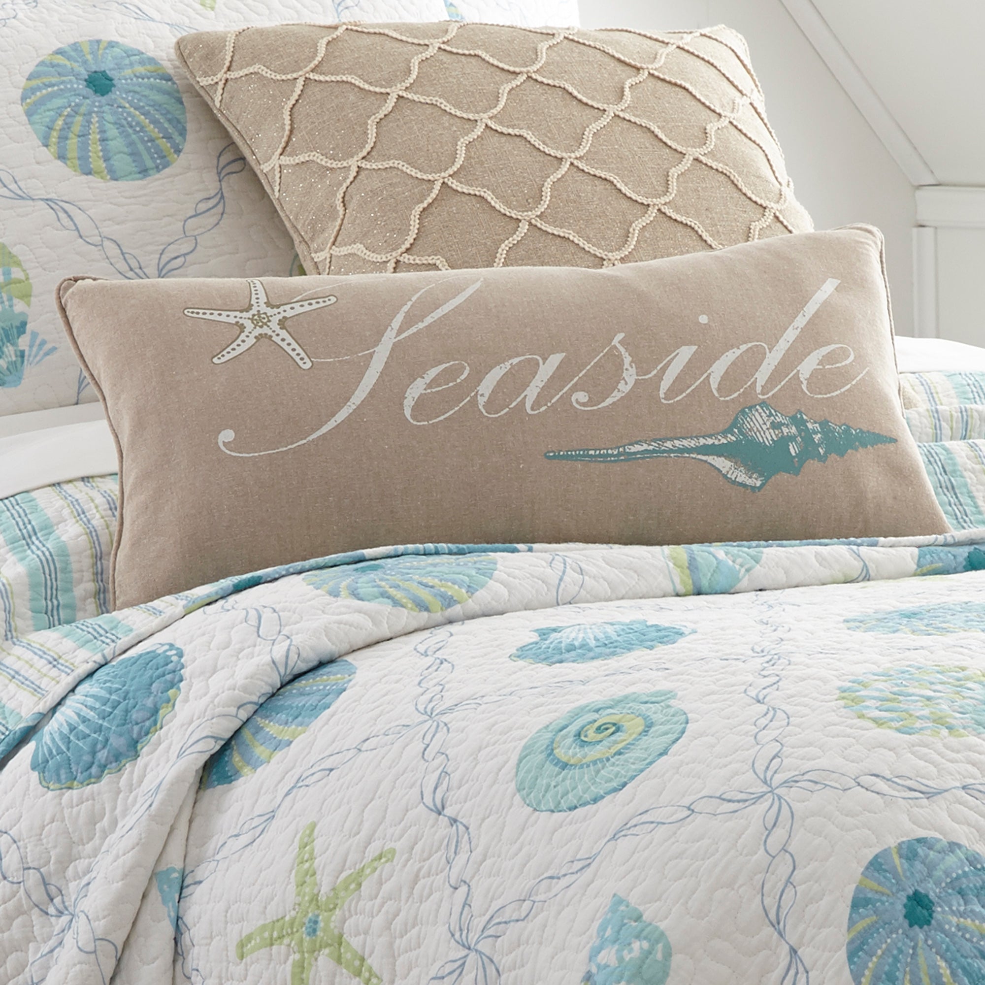 Marine Dream Seaglass seaside 12x24 Pillow
