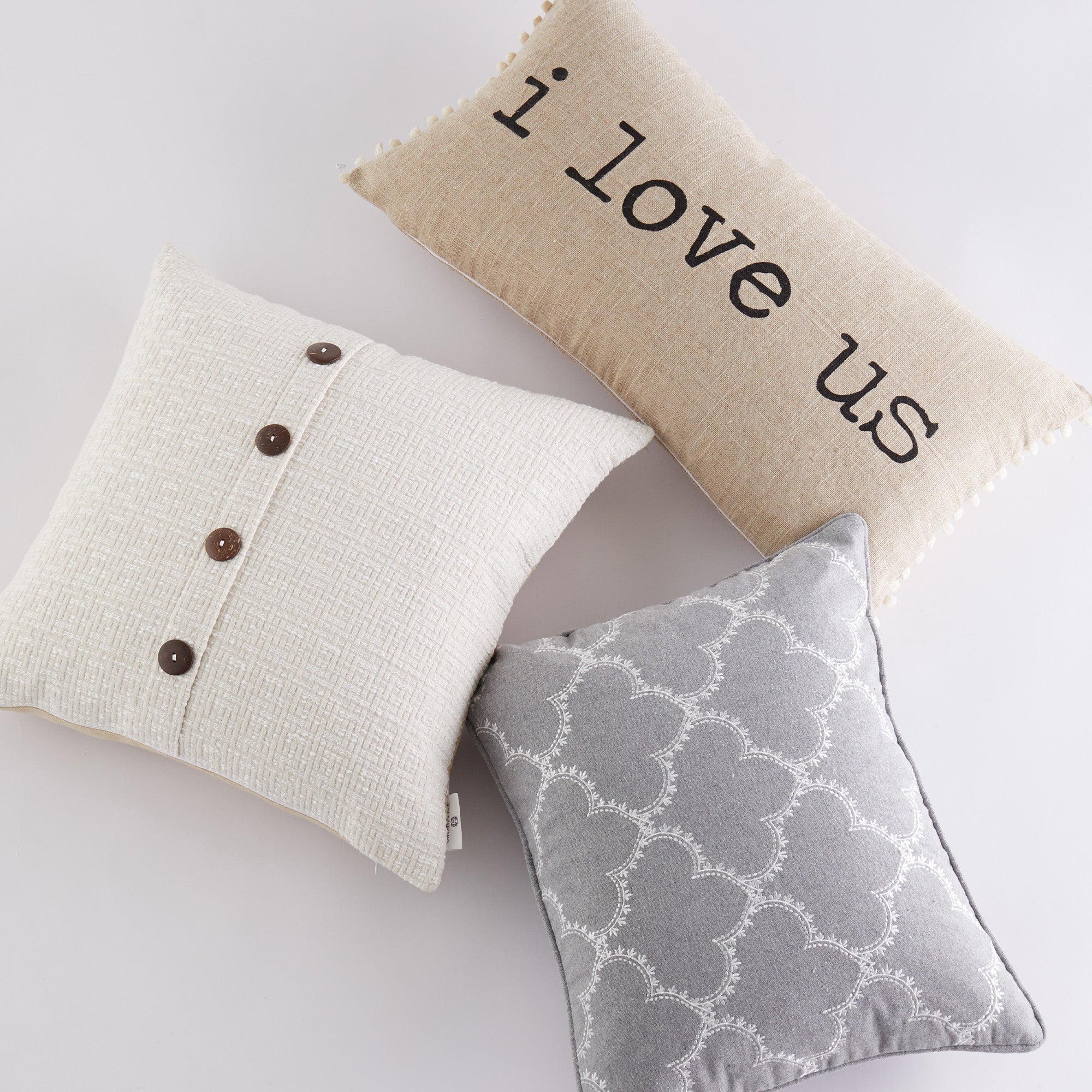I Love Us Decorative Pillow