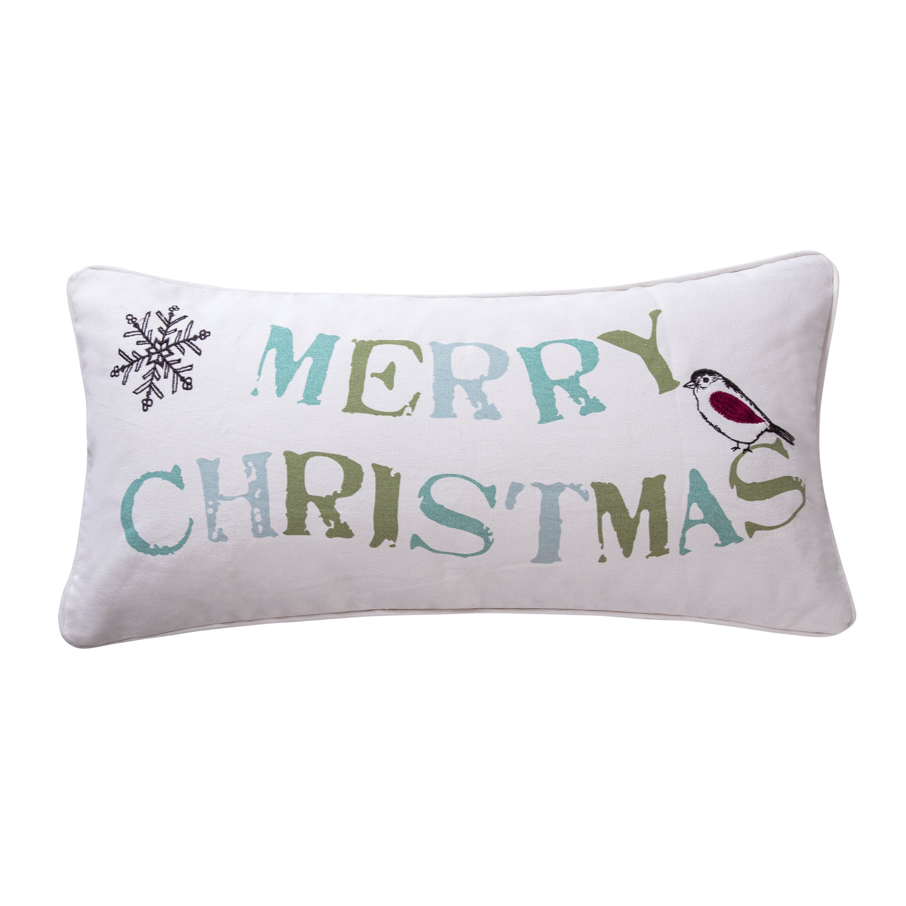 Holly Merry Christmas Pillow