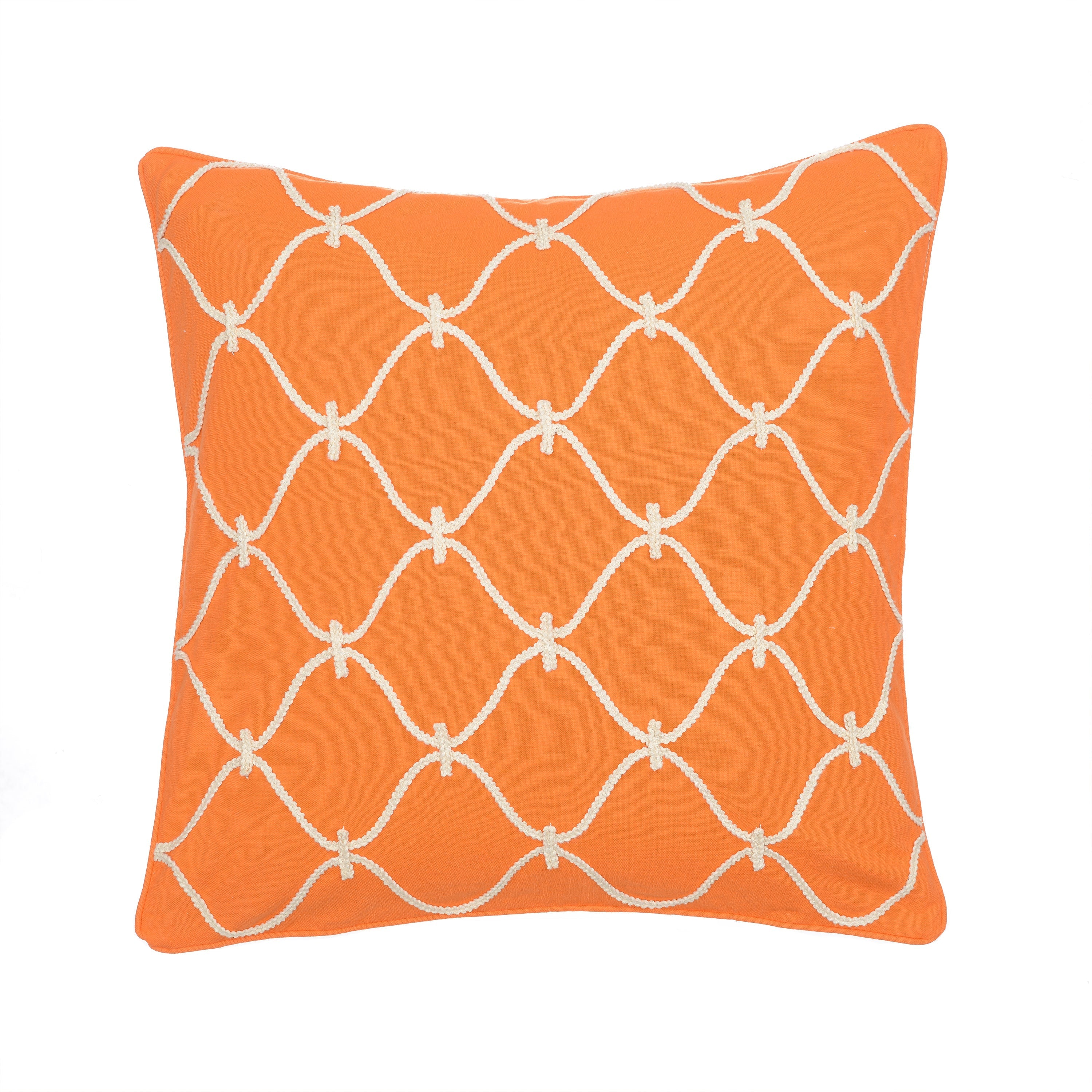 Serendipity Orange Rope Pillow