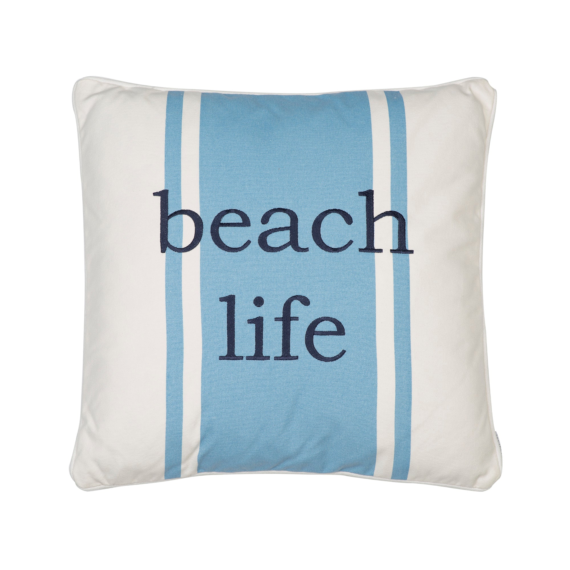 St Bart Stripe Beach Life Pillow