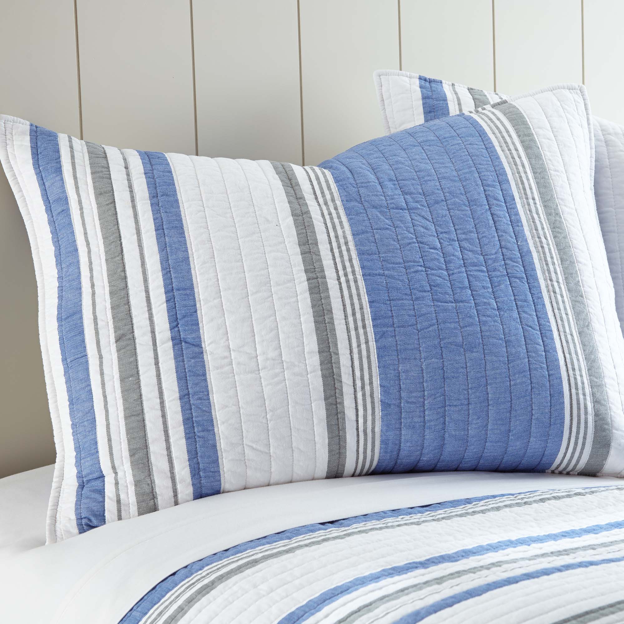 St Bart Stripe Quilt Set