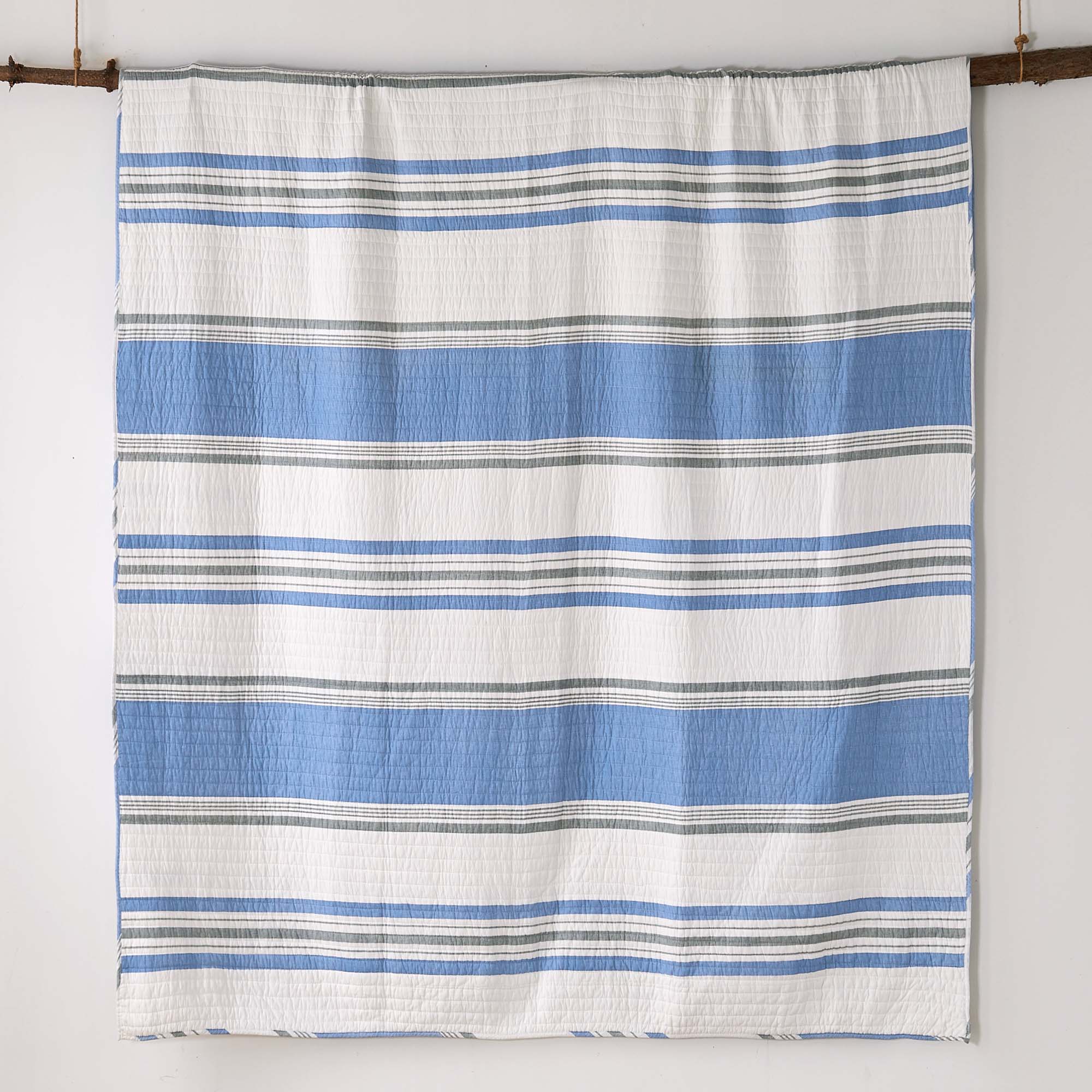 St Bart Stripe Quilt Set