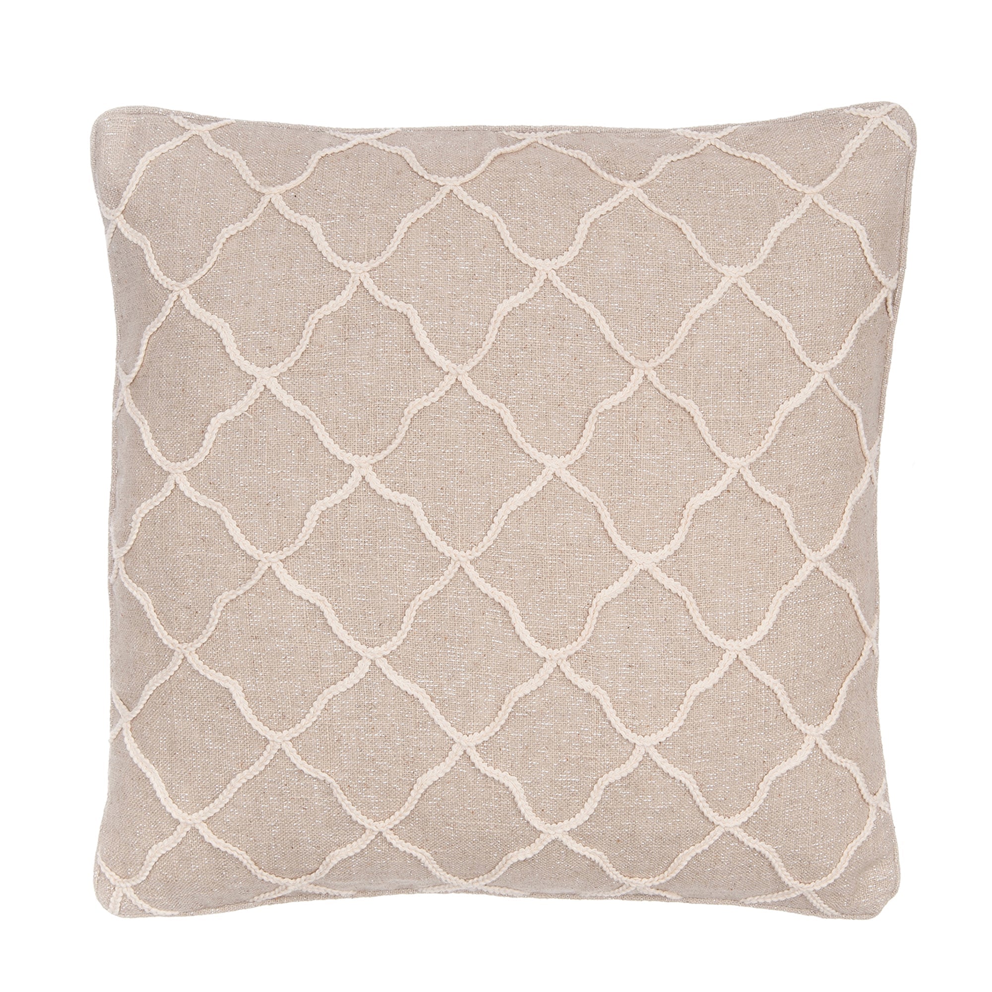 Palladium Rope Sparkle burlap Pillow