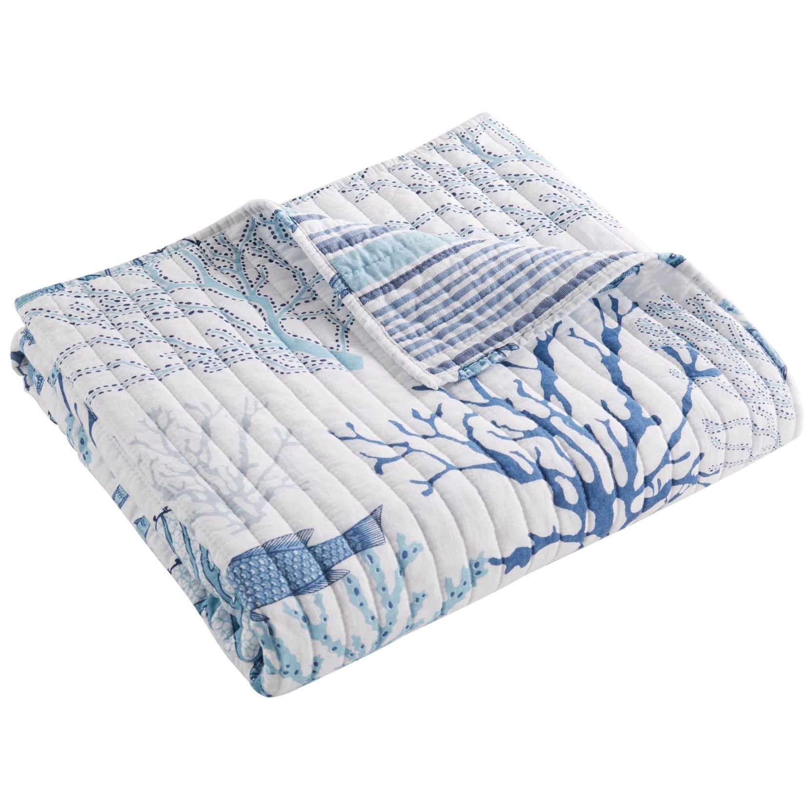 Lacey Sea Quilted Throw
