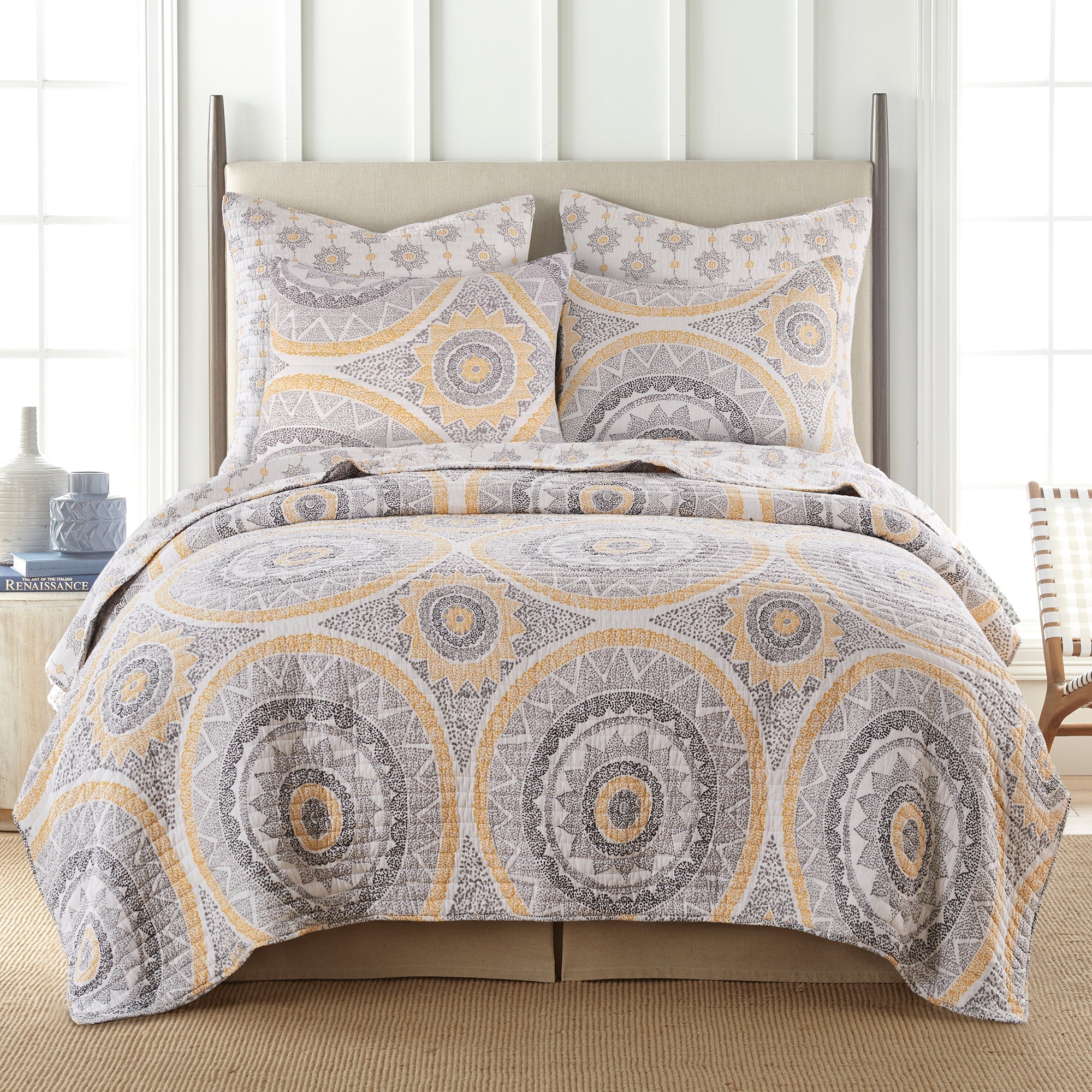 Luiza Ochre Euro Sham 2pk