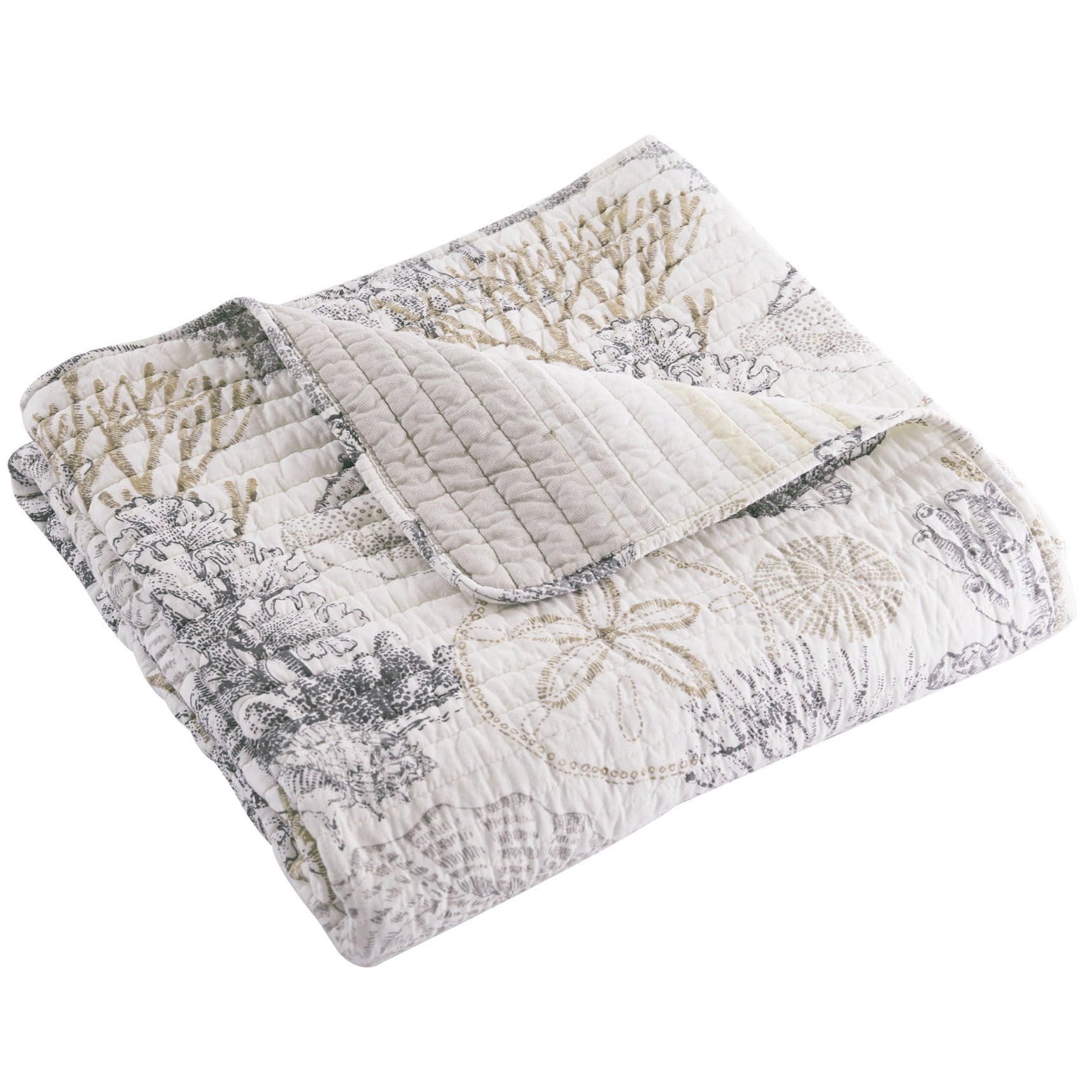 Caspian Sea Quilted Throw