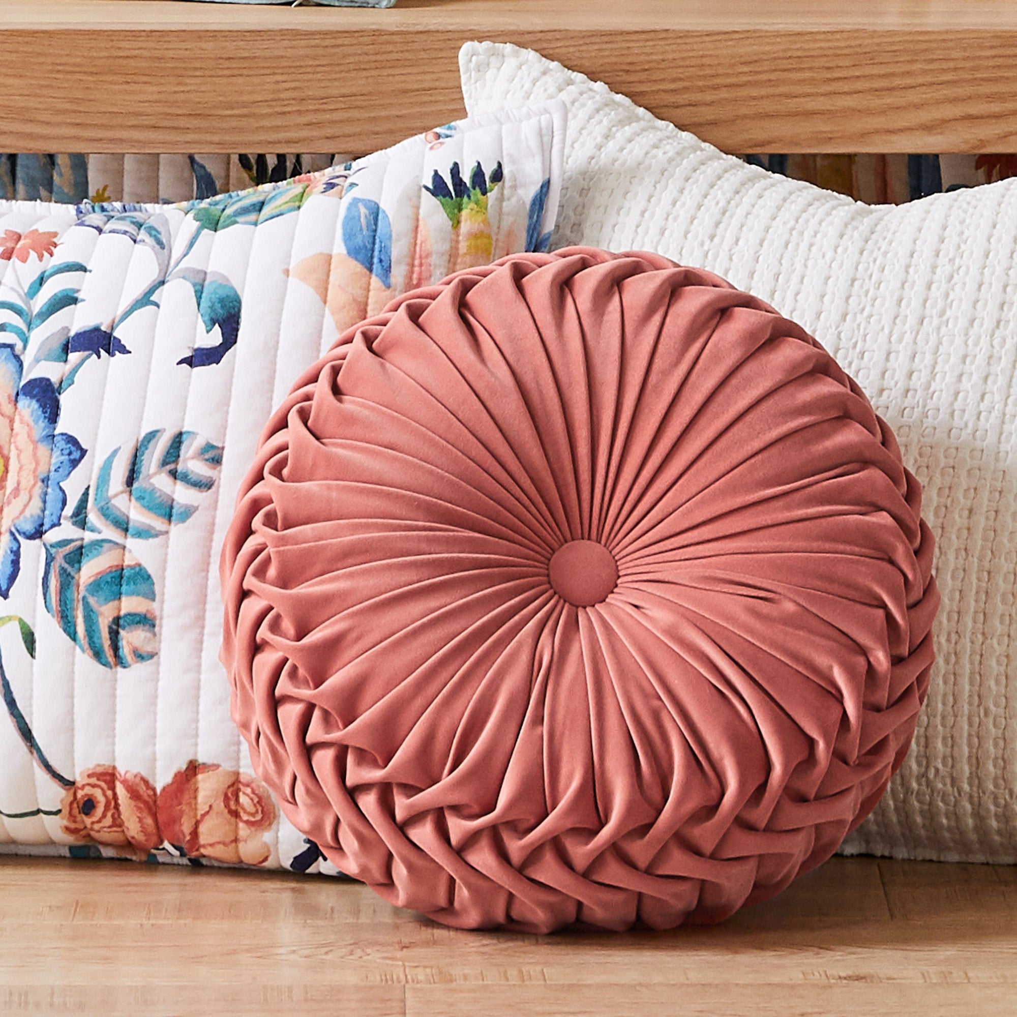 Eleni Adobe Velvet Round Pillow