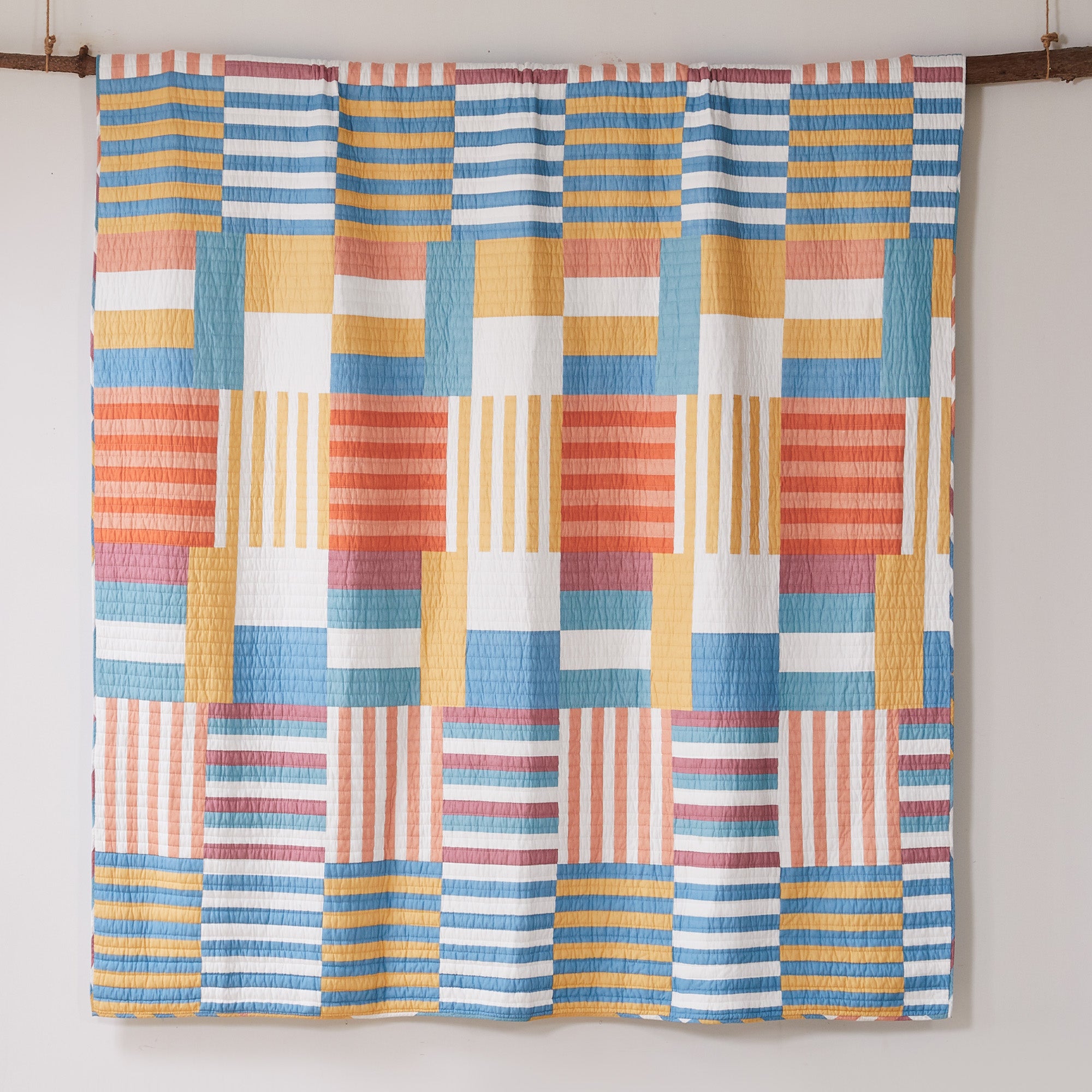 Sol Stripe Patch Quilt Set