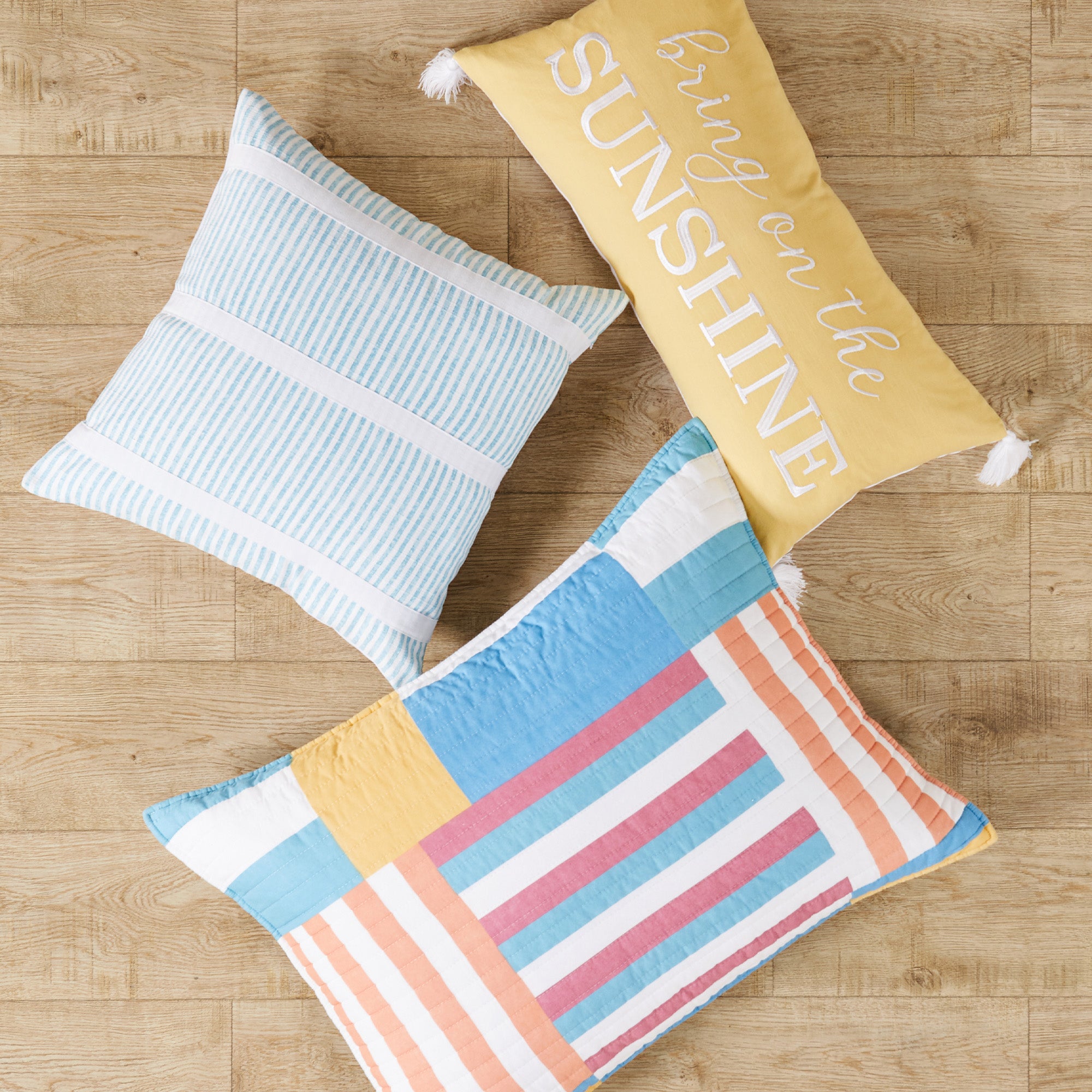 Sol Stripe Patch Quilt Set