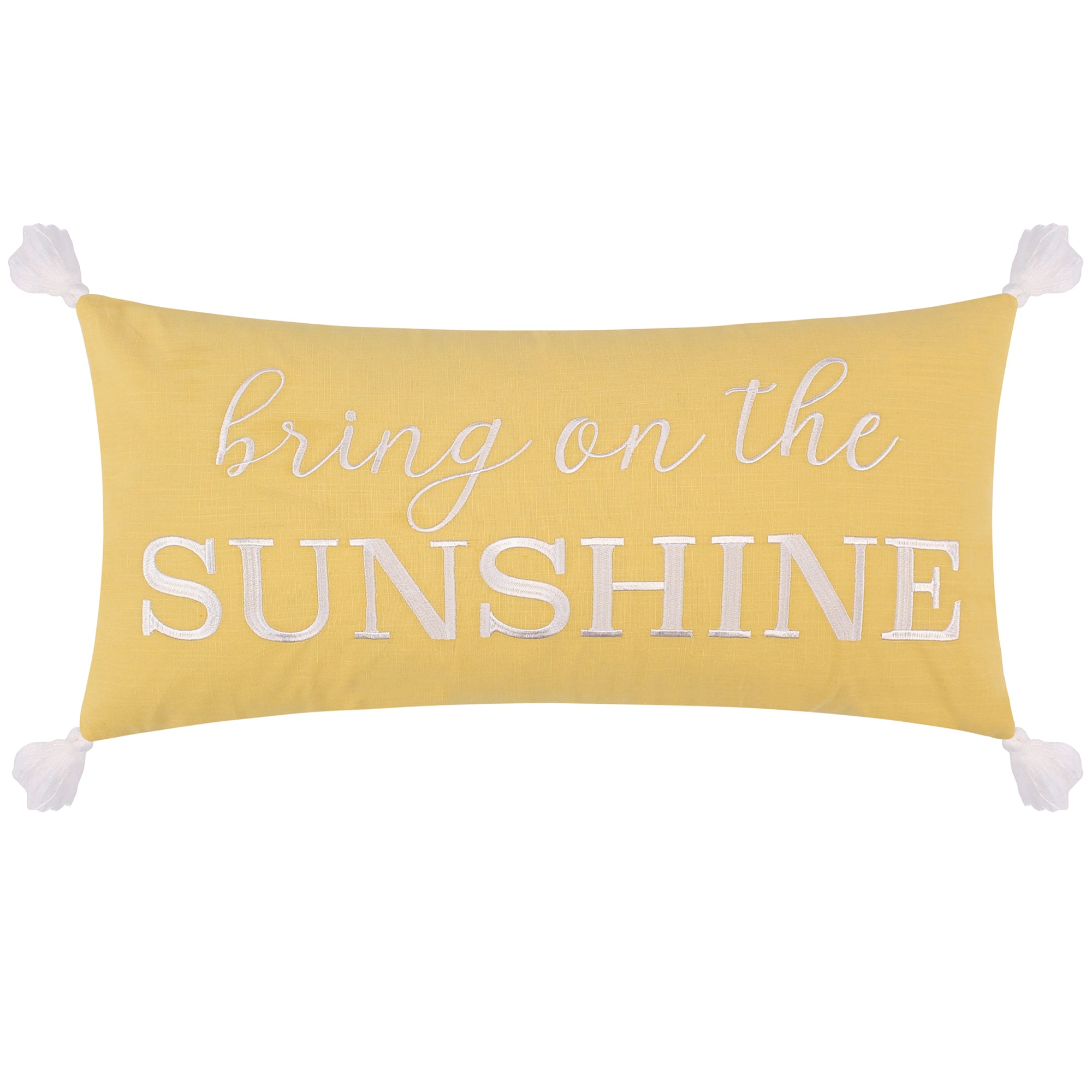 Sol Stripe Patch Sunshine Pillow