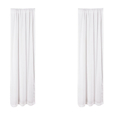 Levtex Home Washed Linen White Drape Panel - Set of 2 - Linen