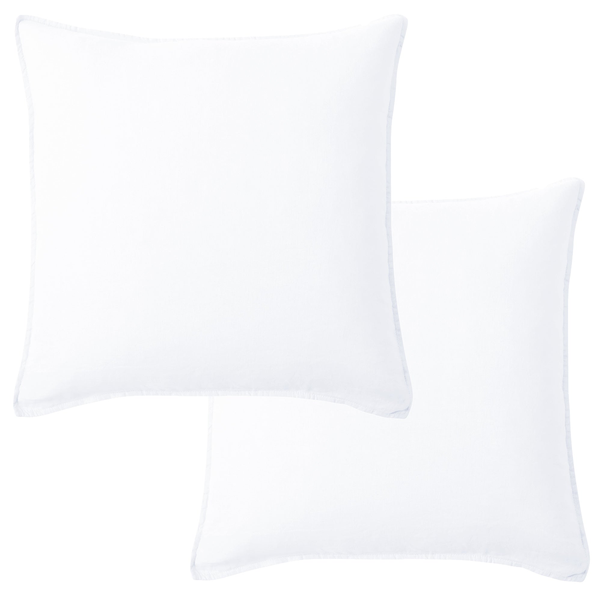 Washed Linen Square Pillow - Set of 2