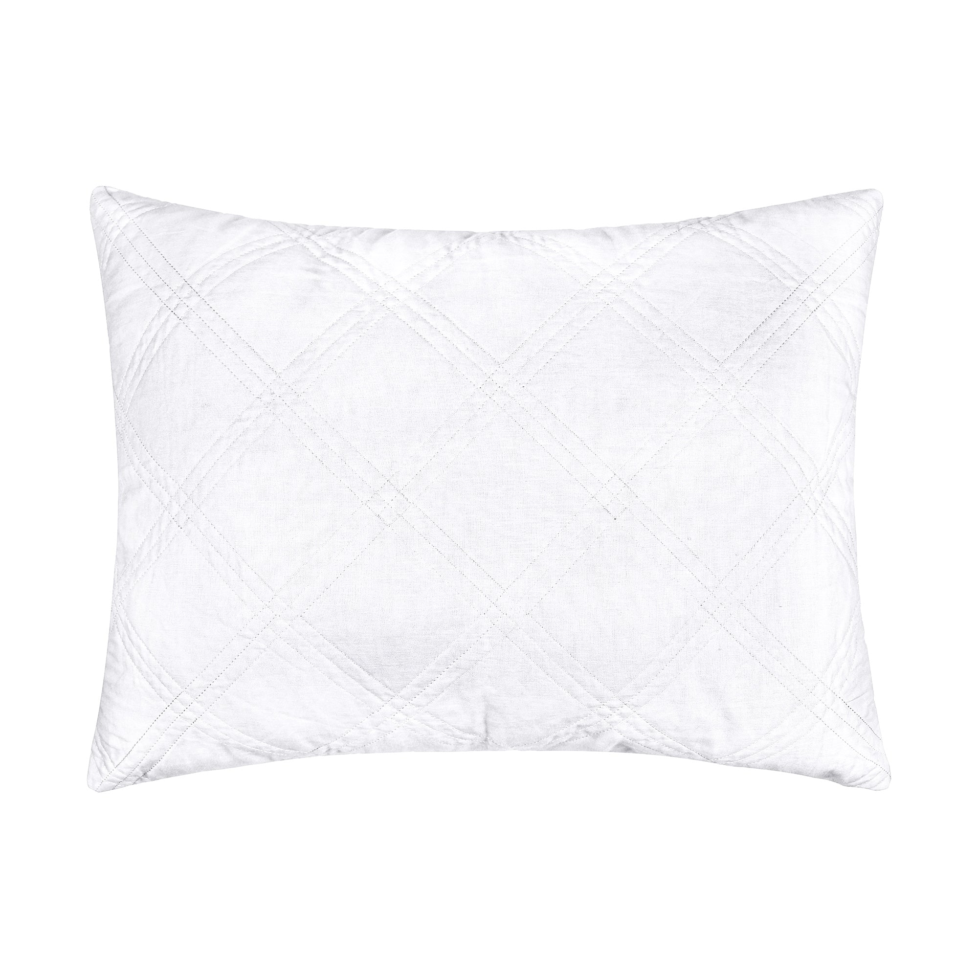Washed Linen Quilted Sham