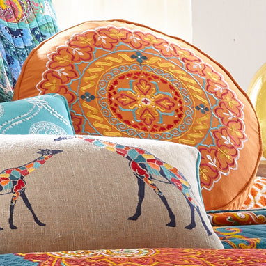 【希少品】the pillows シングル 9枚【バラ売りOK】 Levtex Home Mackenzie Round Orange Pillow