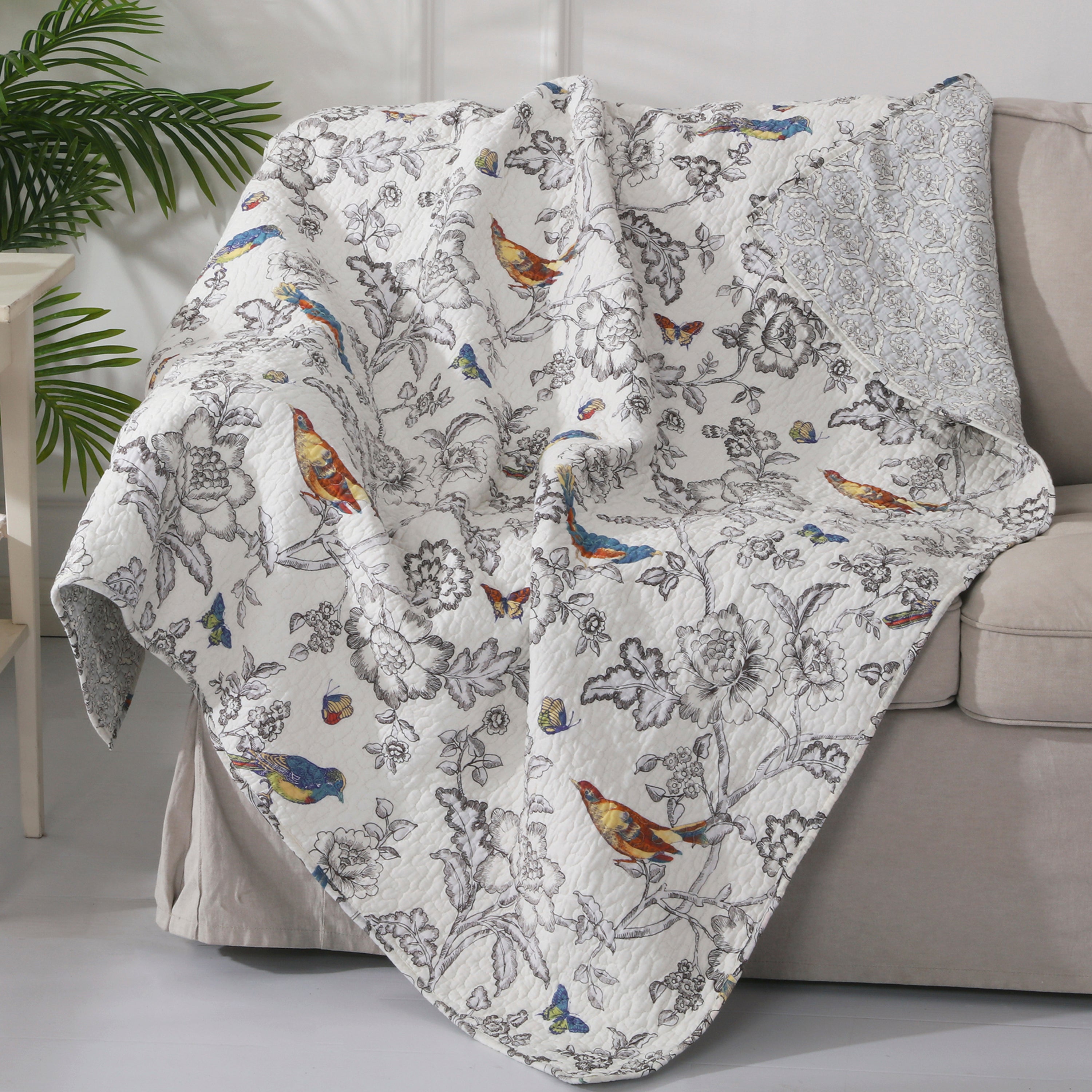 Mockingbird Quilted Throw