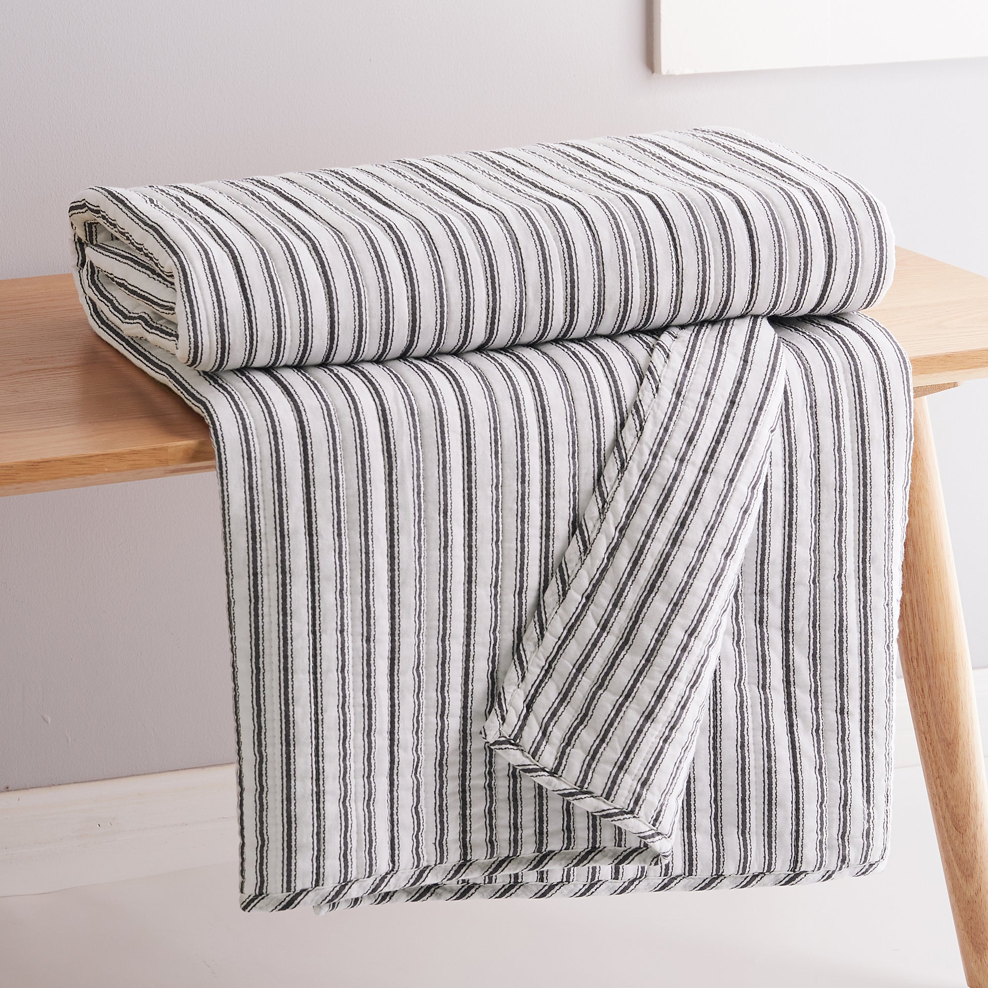 Tobago Stripe Quilted Throw