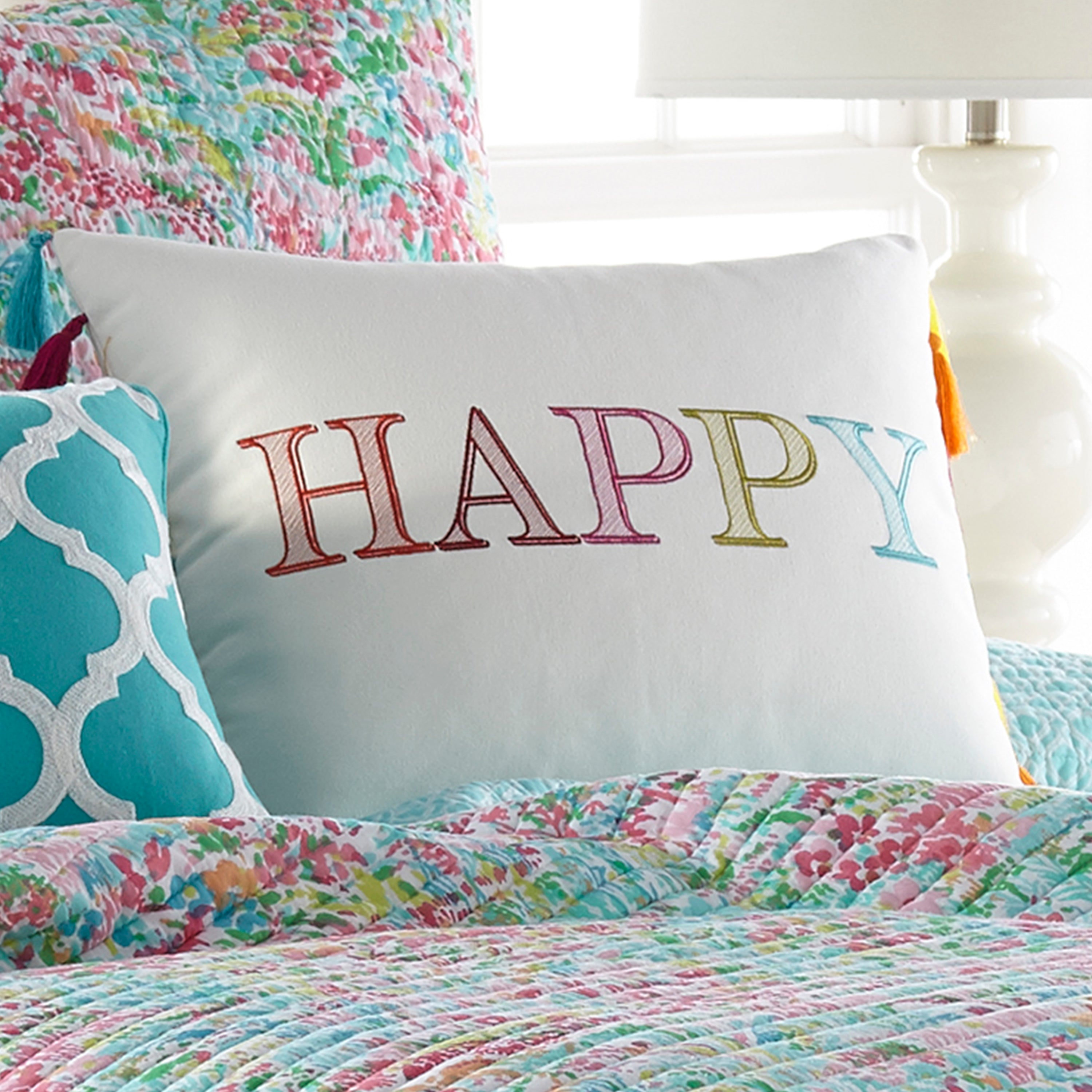 Karola Happy Pillow with Tassels