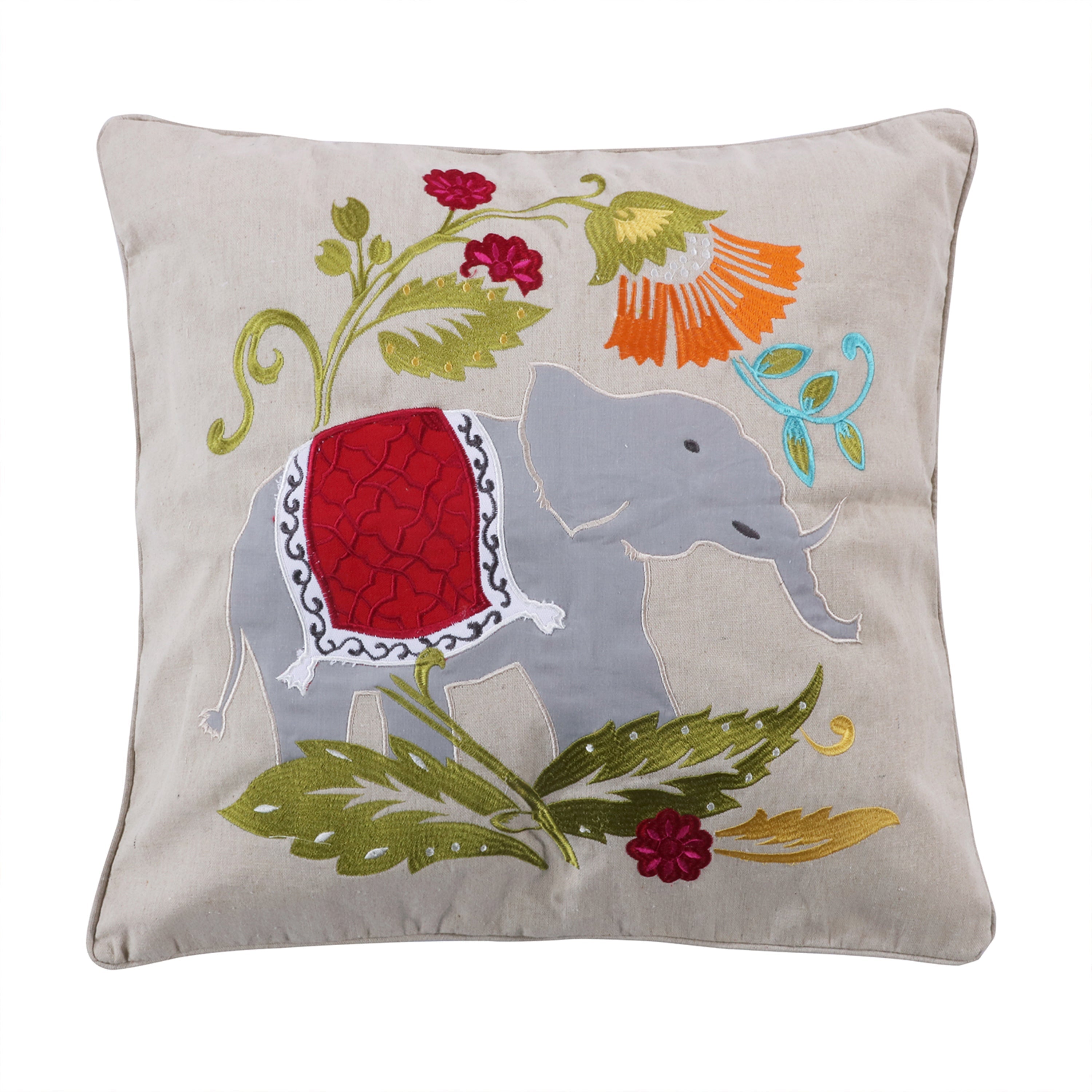 Marielle Grey Elephant Pillow