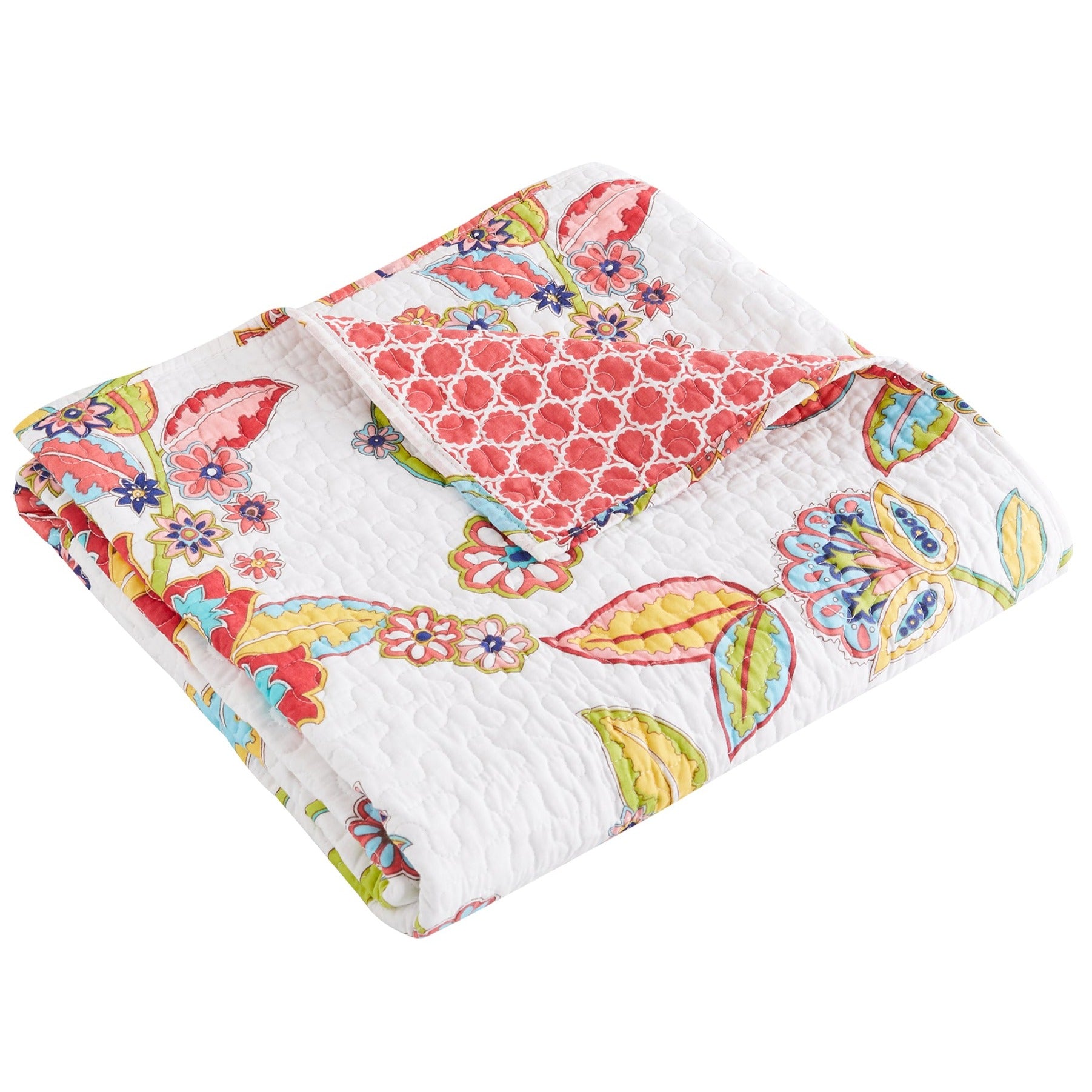 Clementine Spring Quilted Throw