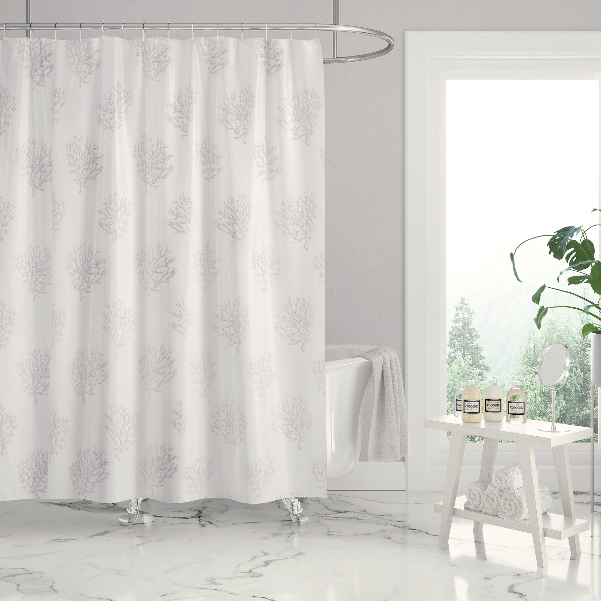 Nantucket Shower Curtain - back fabric
