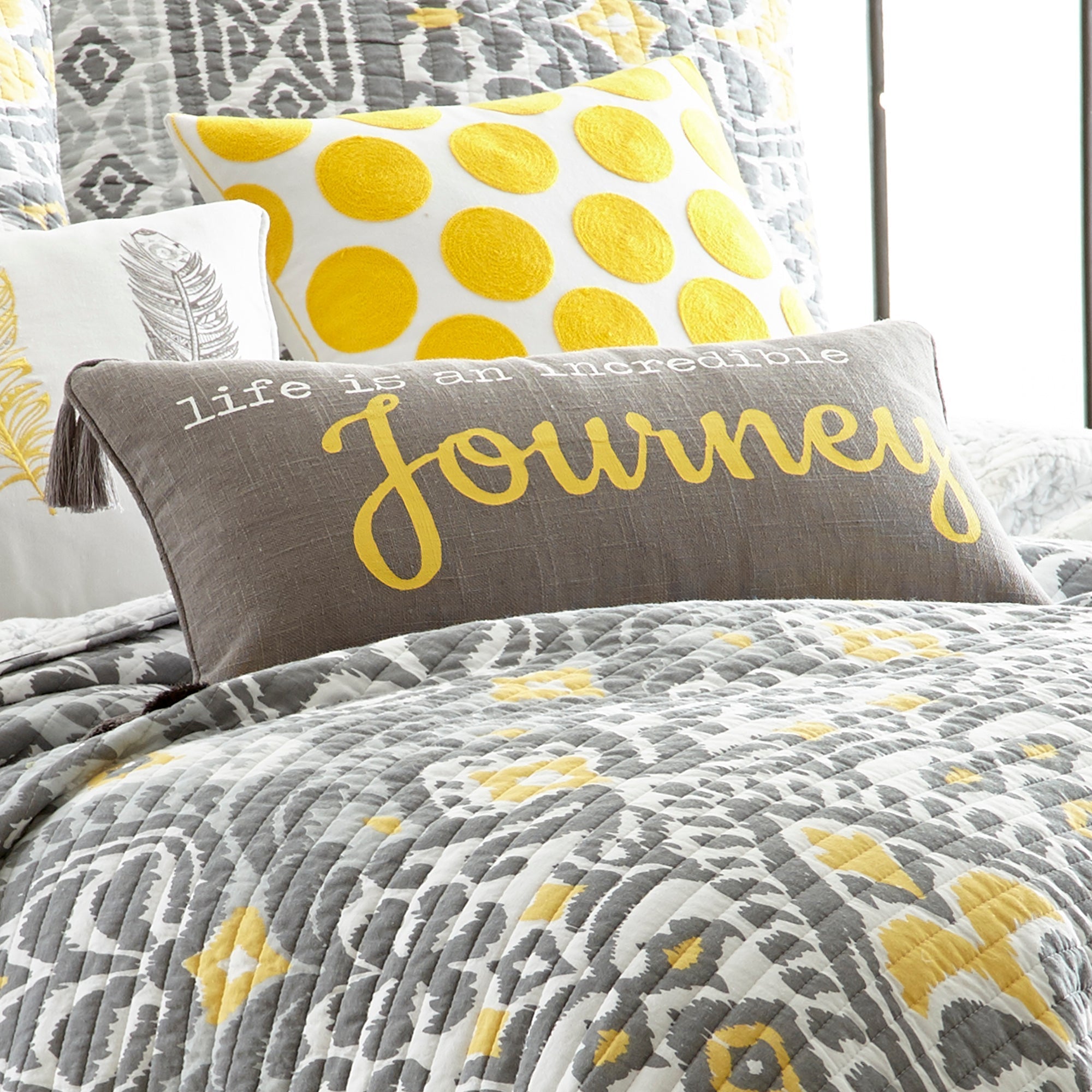 Taryn Grey Journey 12x24 Pillow
