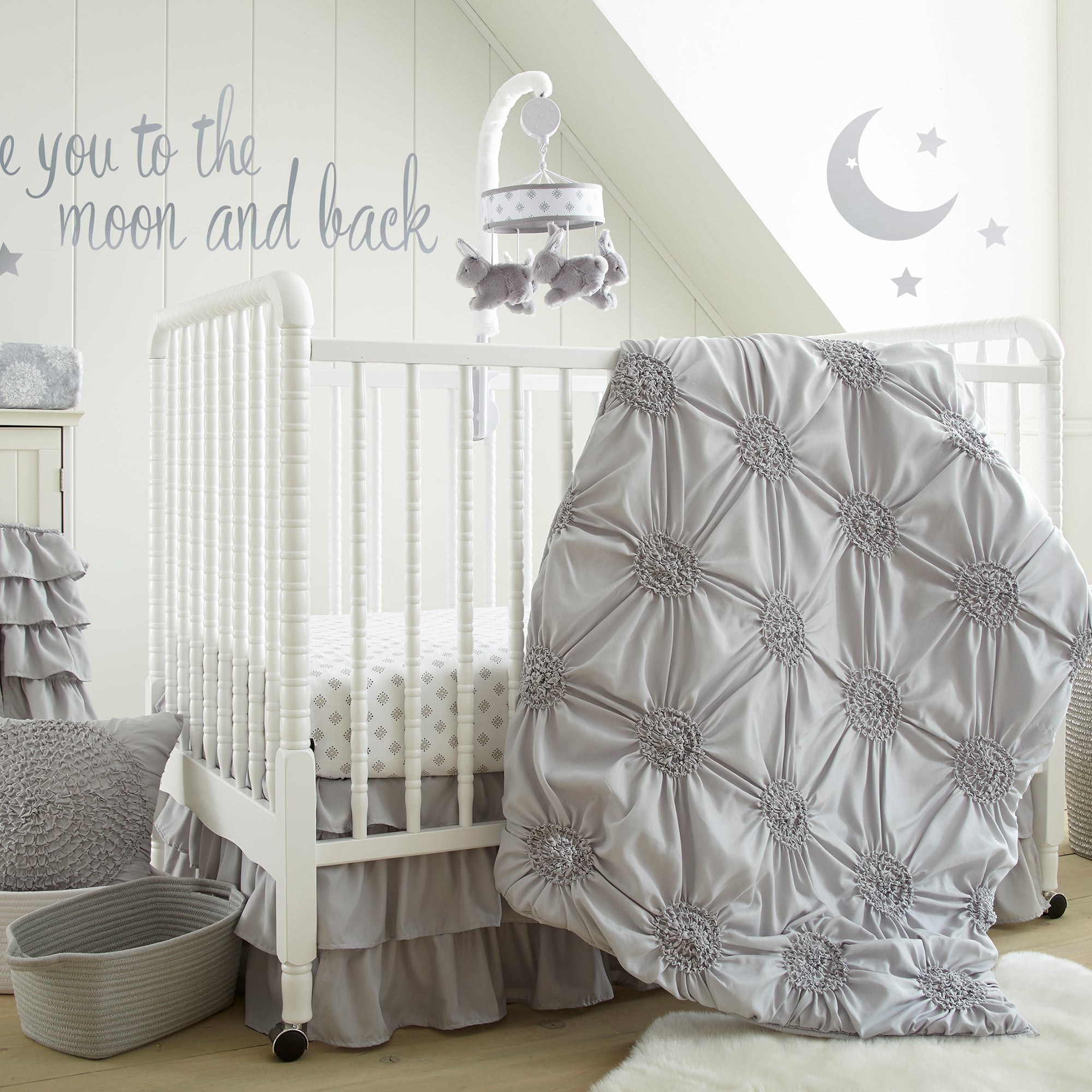 Willow Medallion Crib Fitted Sheet
