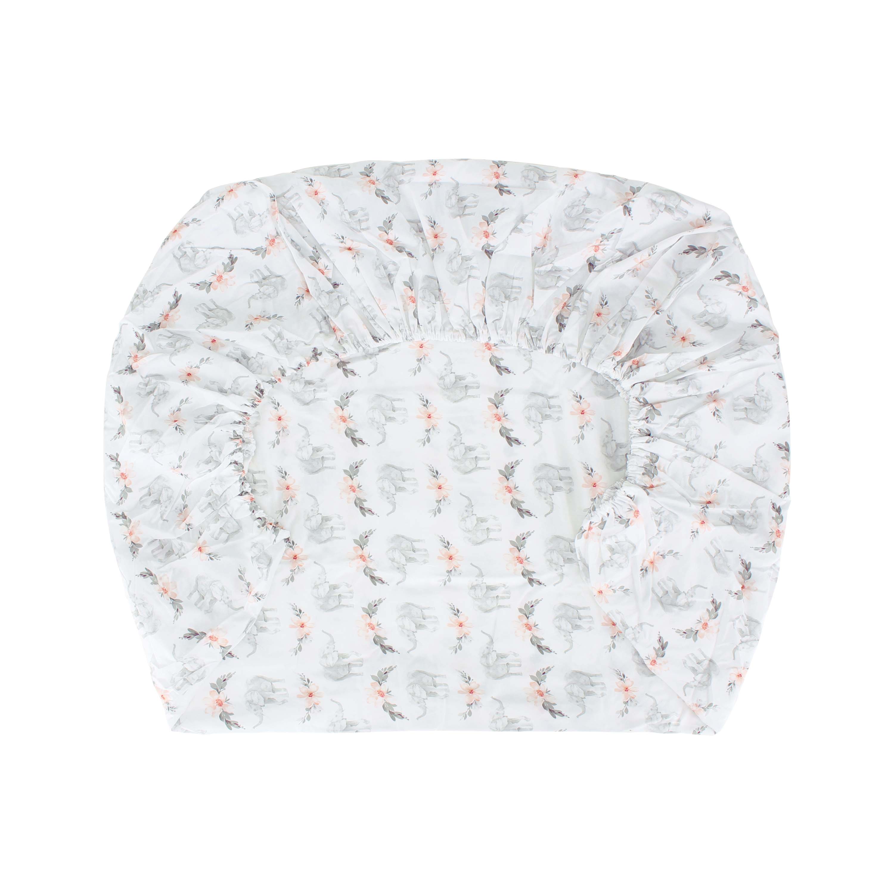 Heritage Elephant Crib Fitted Sheet