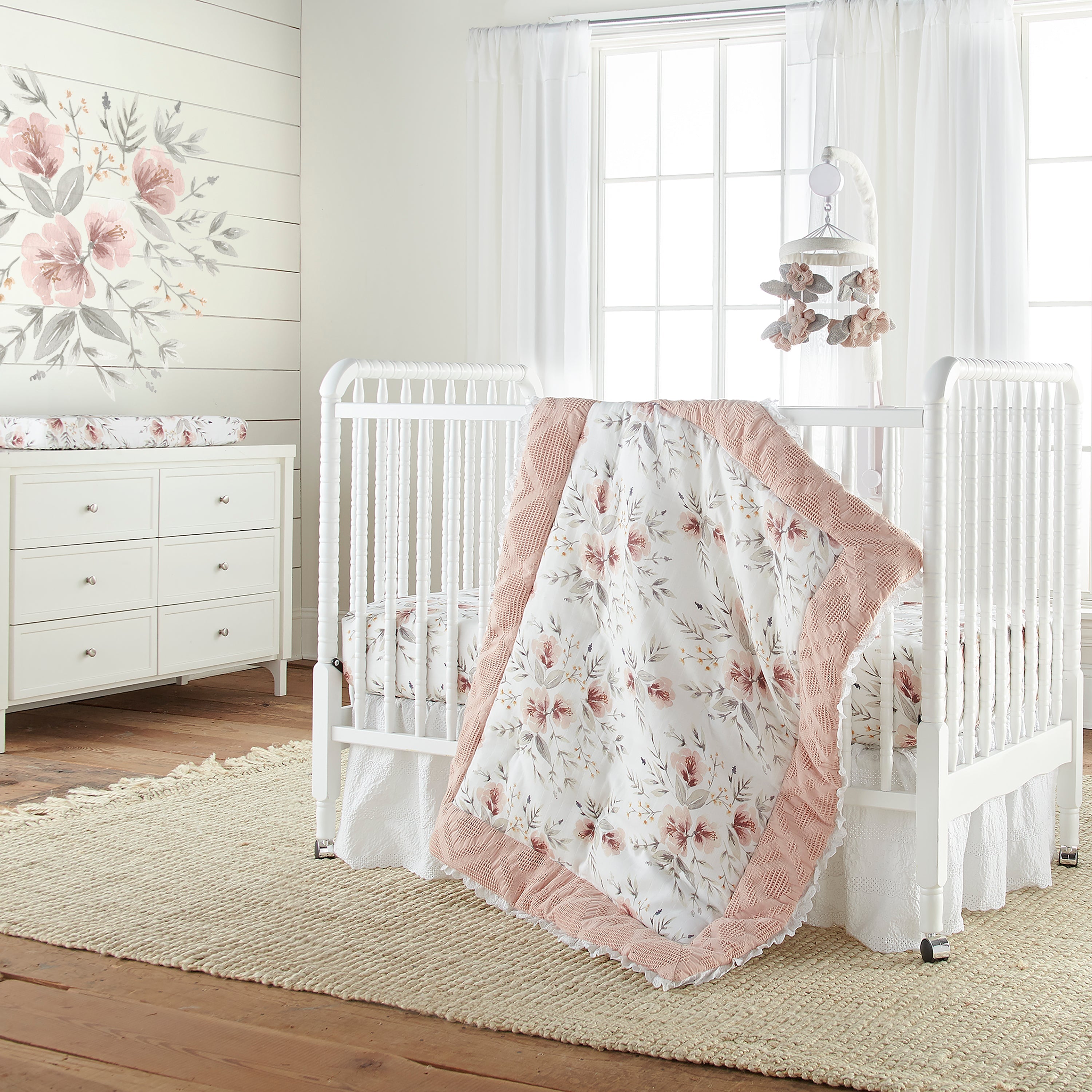 Adeline Set Cotton Crib Fitted Sheet