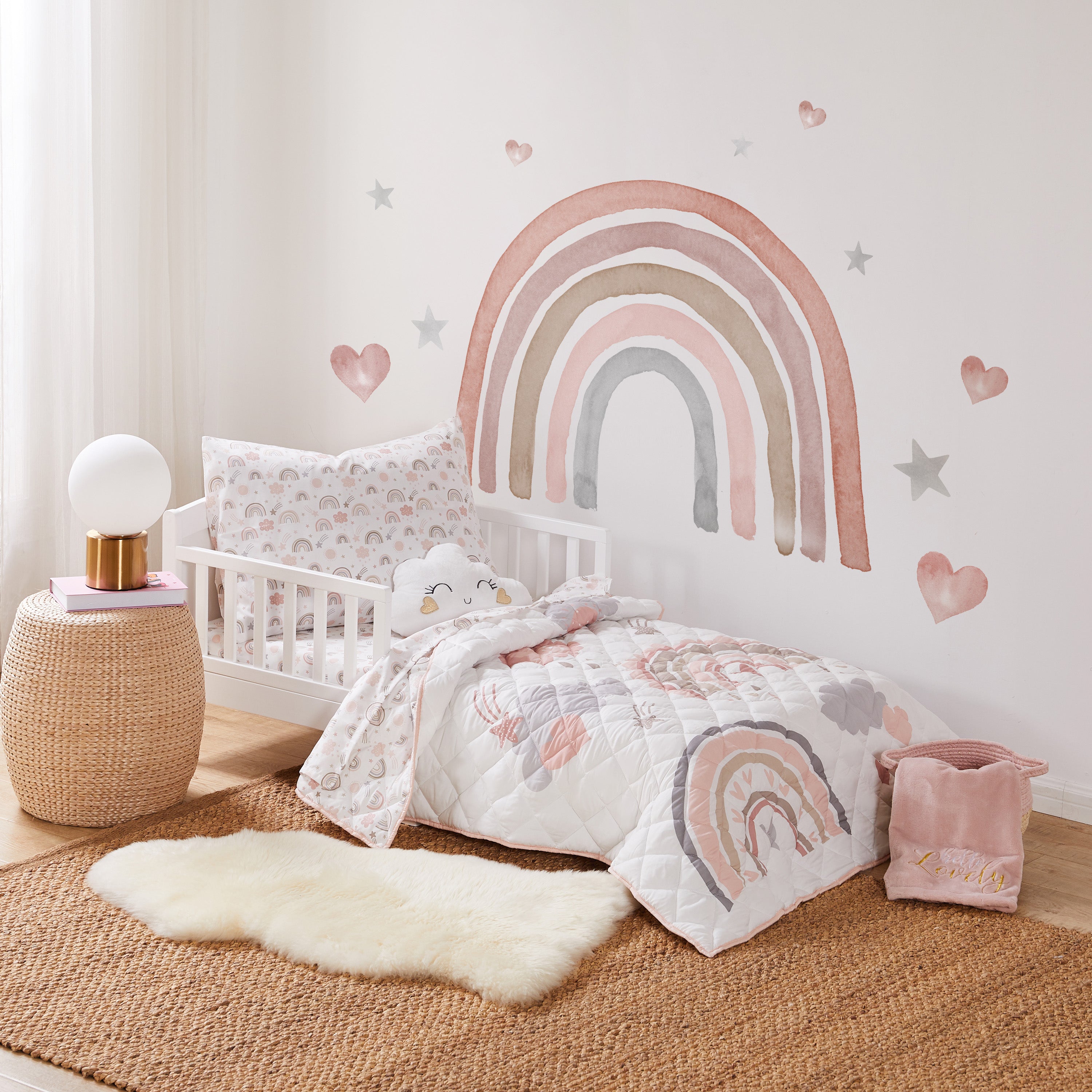 Rainbow Dreams 5-Piece Toddler Bedding Set