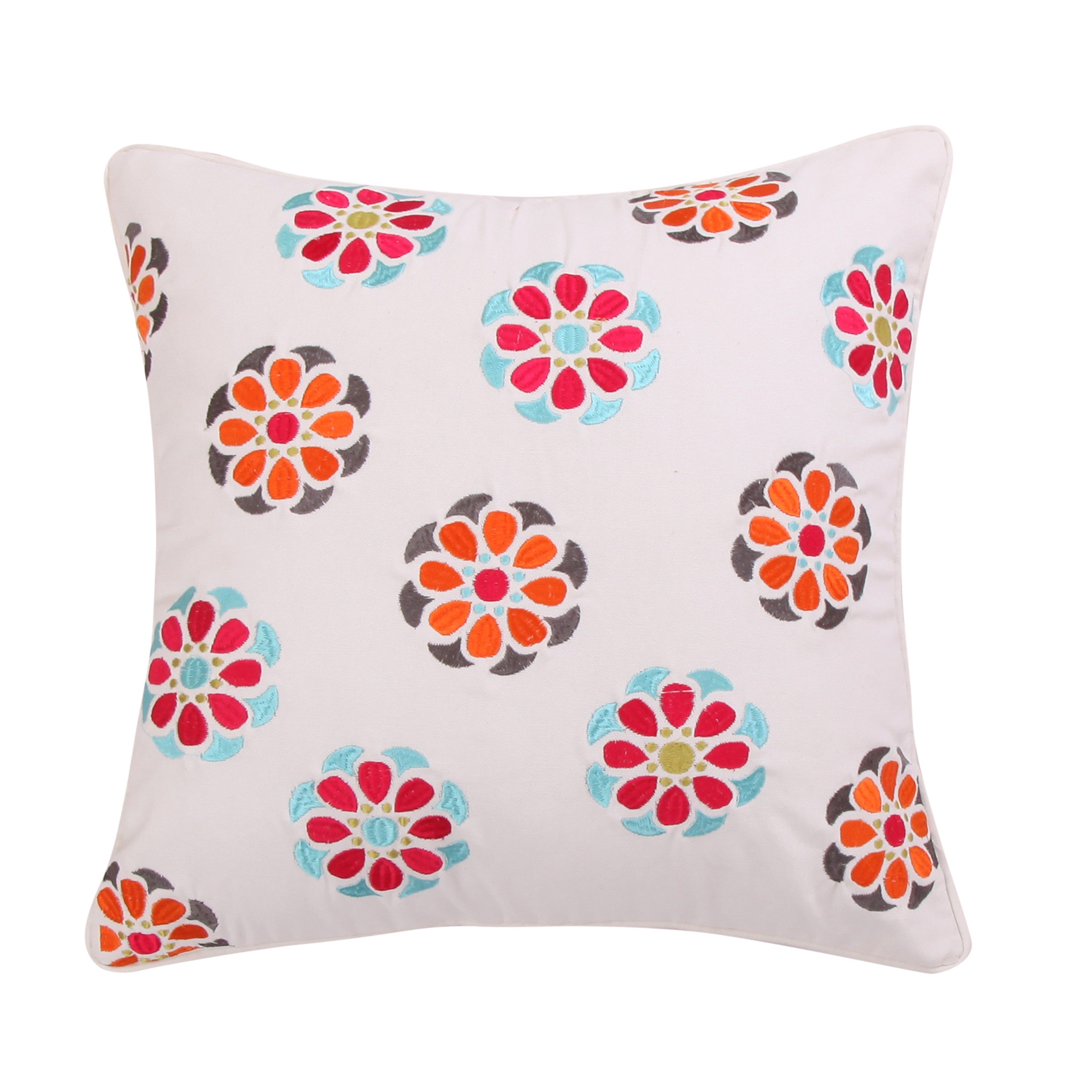 Mirage Embroidered Mosaic Pillow - Levtex Home
