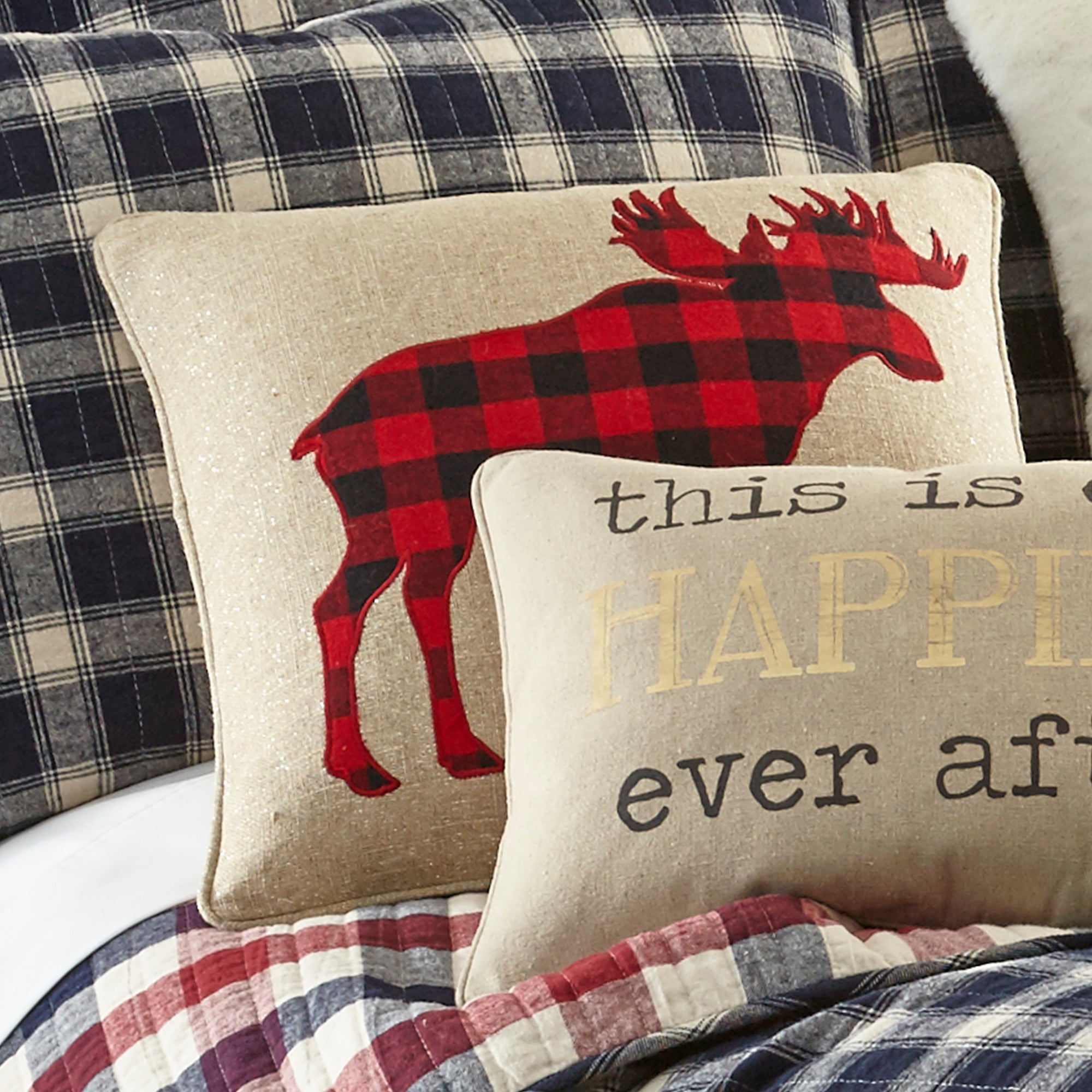 Lodge Sparkle Moose Icon Pillow