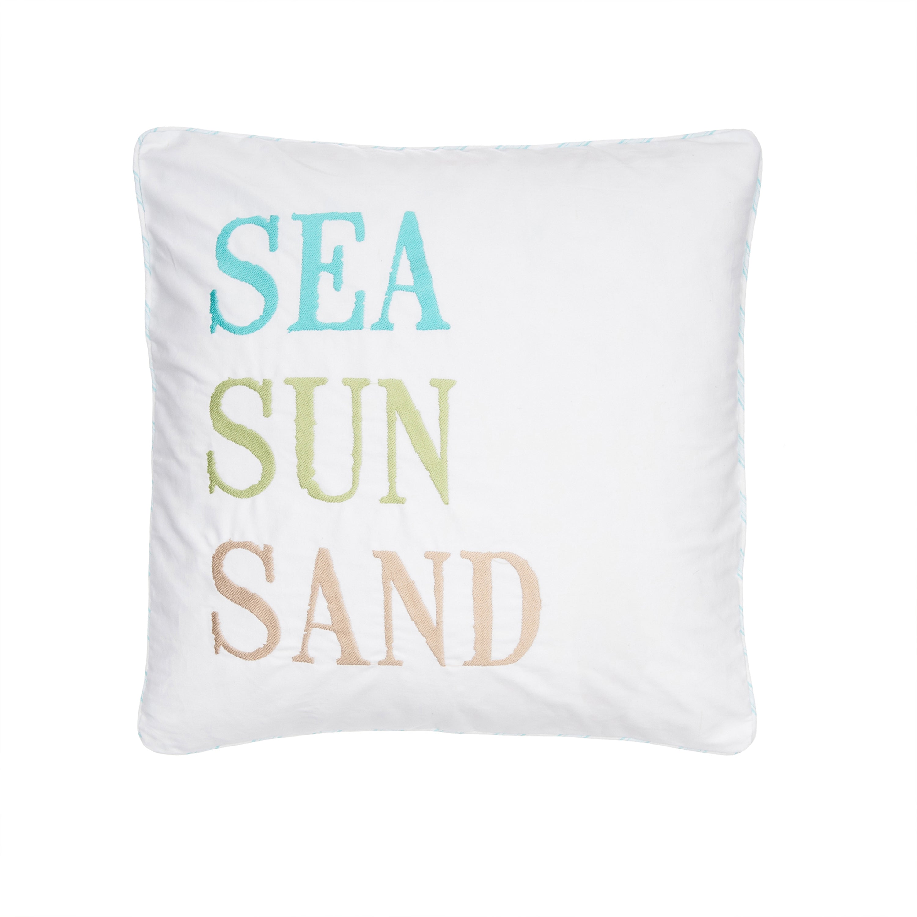Biscayne Sea Sun Sand Pillow