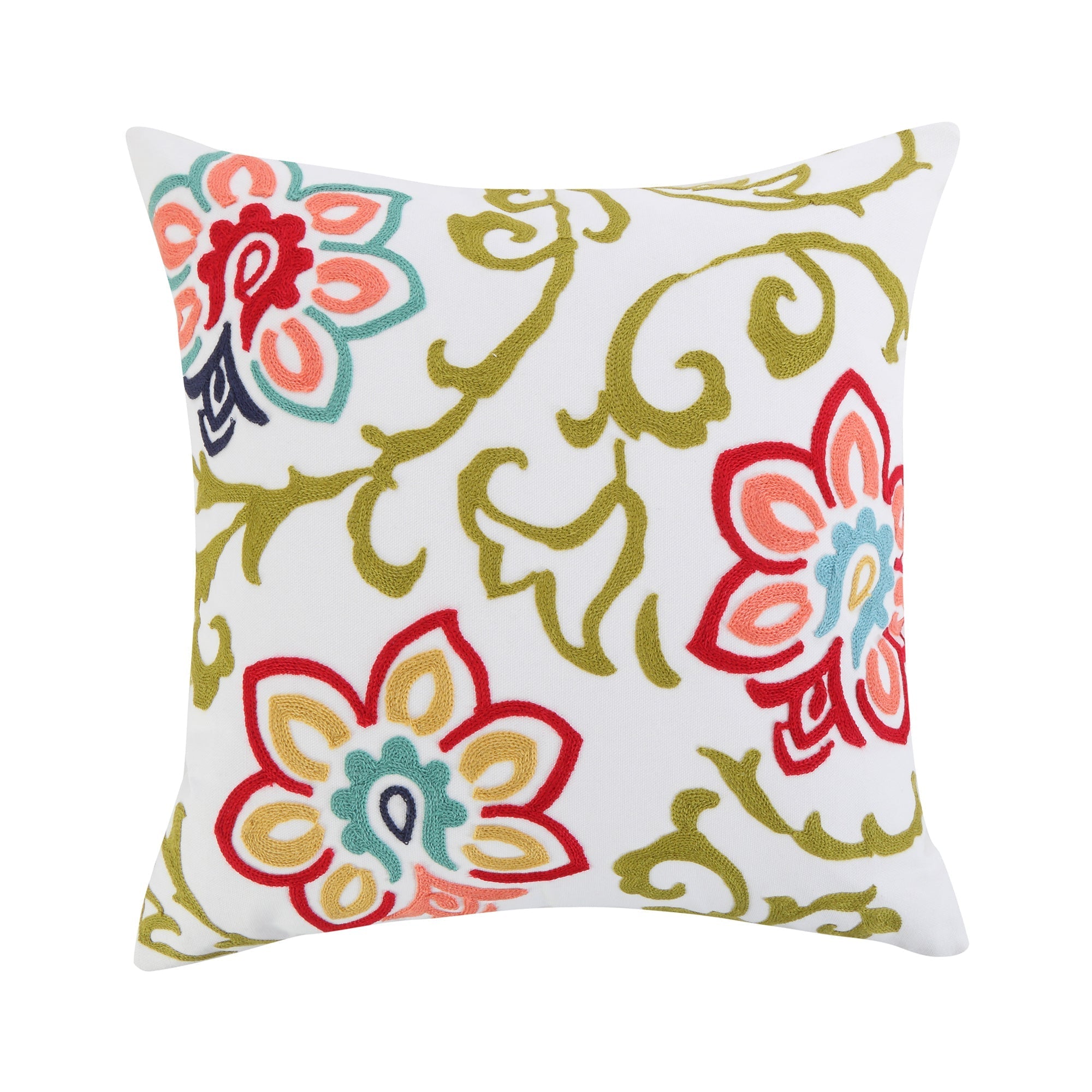 Clementine Spring Floral Pillow
