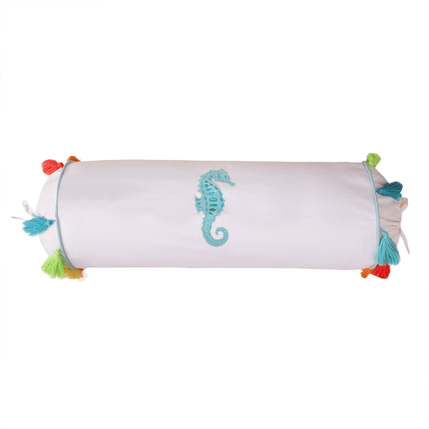 Seahorse Embroidered Neck Roll