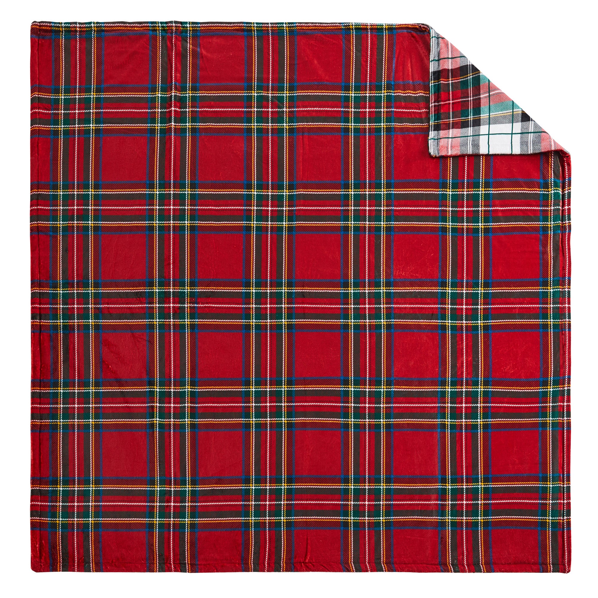 Spencer Plaid Reverse Blanket - Quilt Print