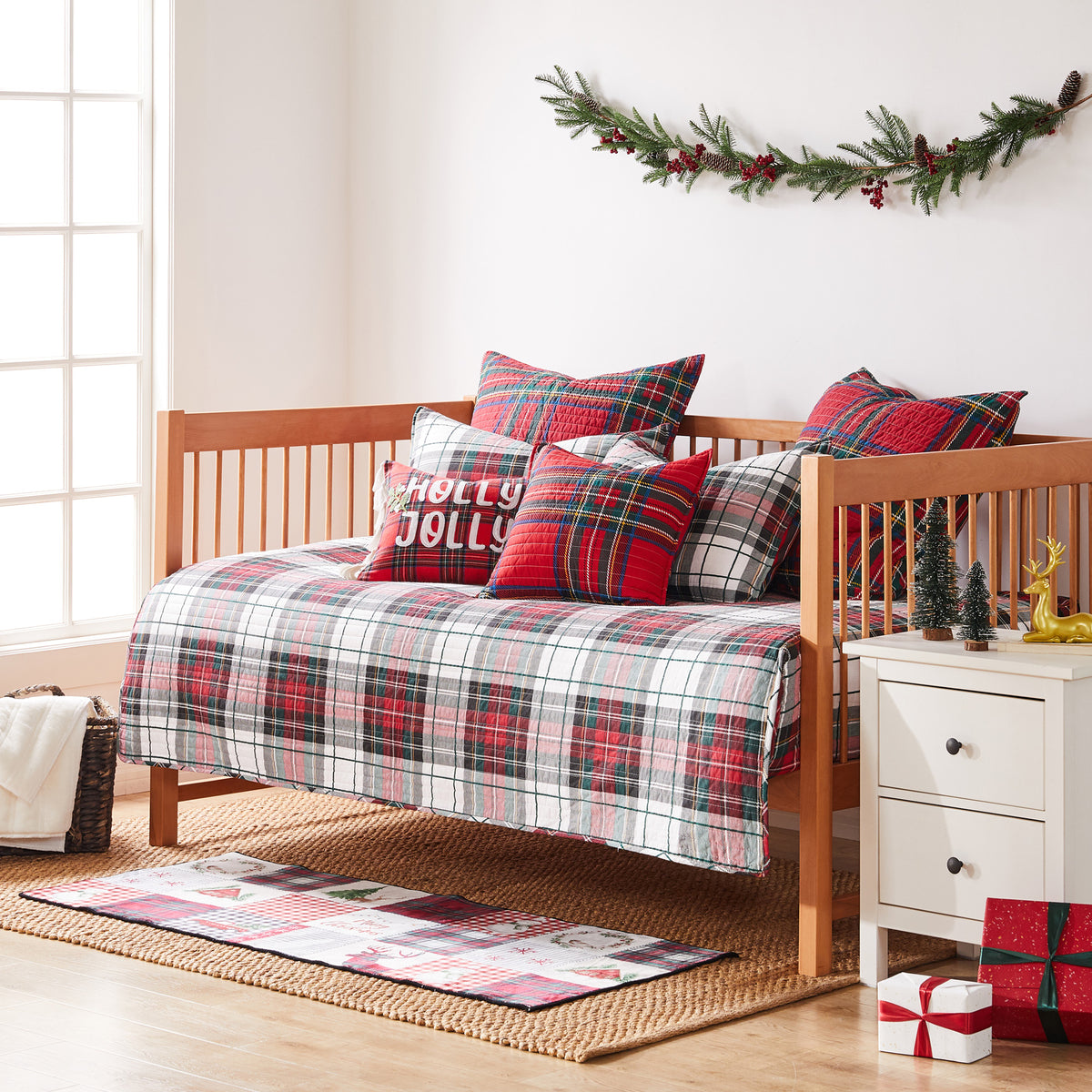 Plaid Rope Levtex Home Spencer Plaid Day Bed Set - Rope