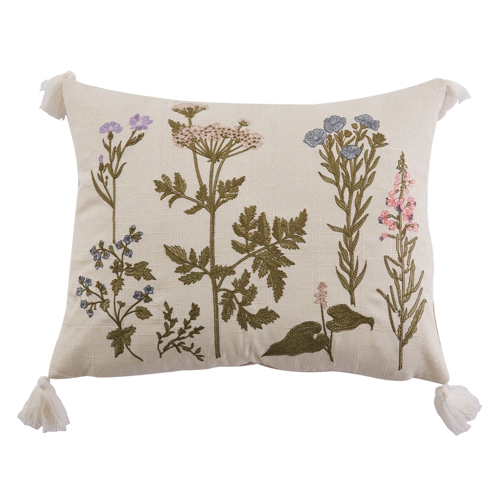 Apolonia Floral Embroidered Pillow